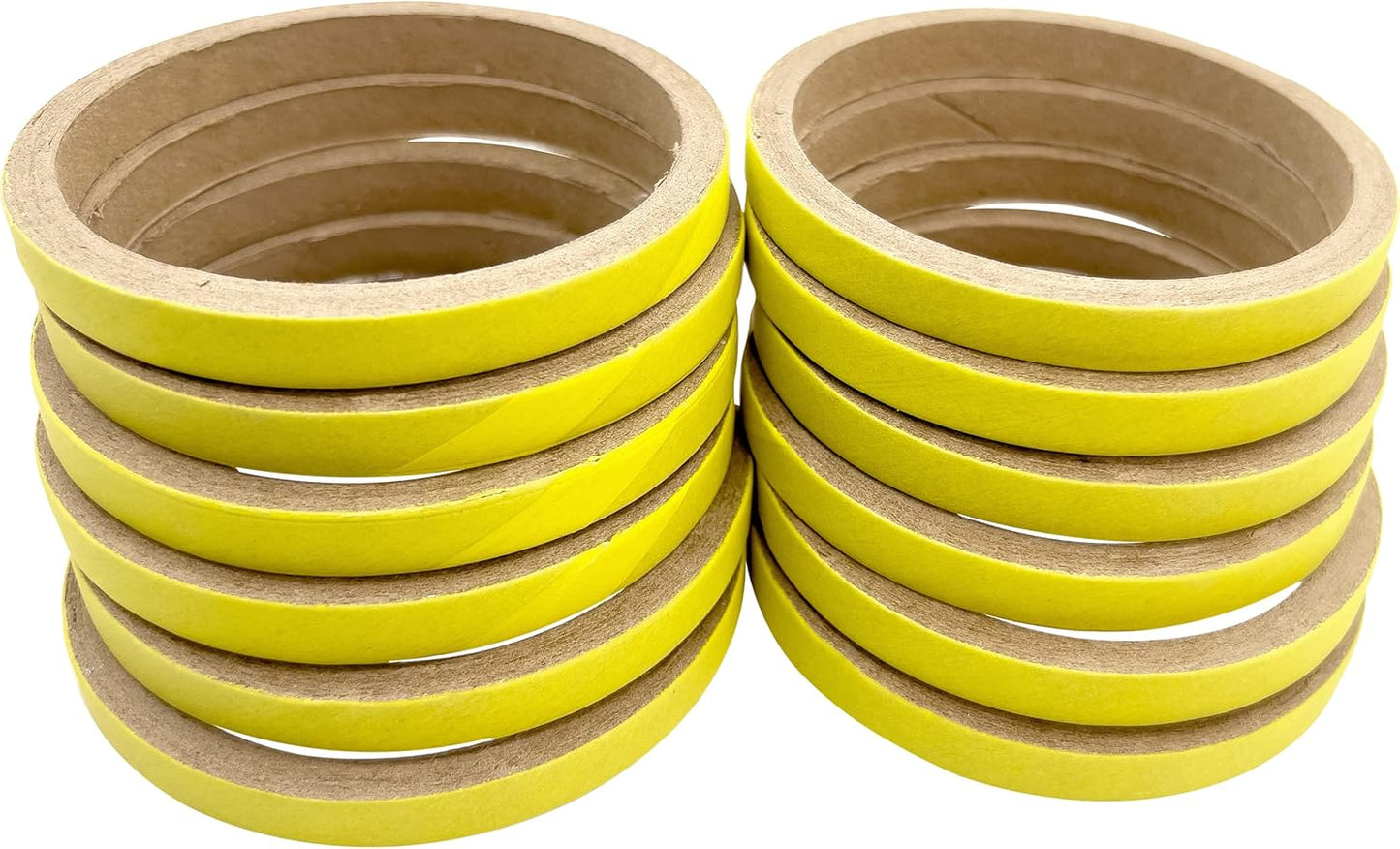 by M&M - 8004 Pk12 3.5 Inch Skinny Yellow Donut, Colorful Cardboard Classic Chew Bird Foot Toys, Lots of Shreddable Layers, Add to Toys, Great for Medium to Large Size Pets