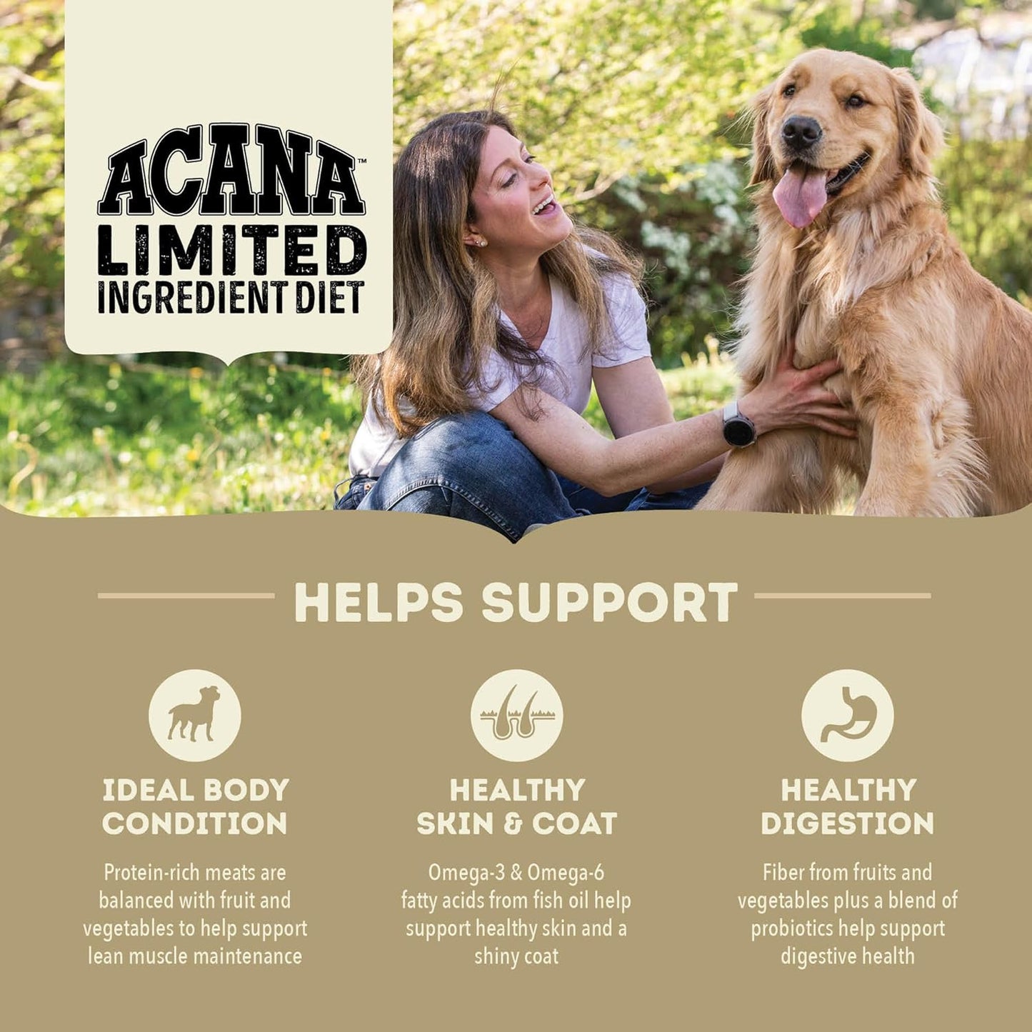 ACANA Singles Limited Ingredient Grain Free High Protein Dry Dog Food Duck & Pear Recipe 4.5lb Bag