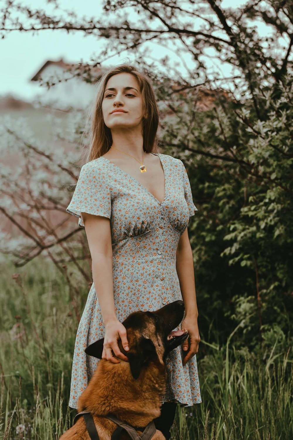 CharmSStory Personalized Photo Necklaces Custom Engraved Name Necklace Memory Keepsake Picture Necklace Pendant Customized Gifts for Women Men