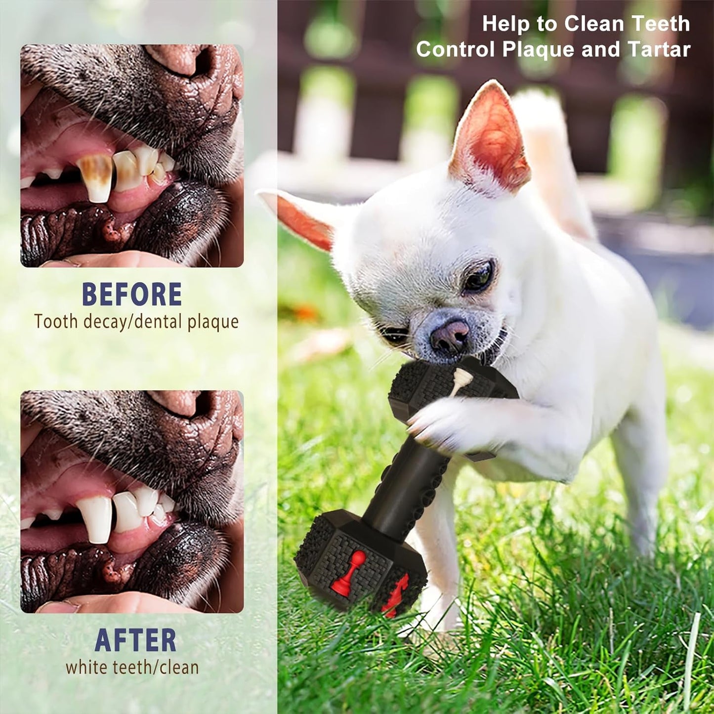 Dog Chew Toys for Aggressive Chewers,Food Grade Non-Toxic Dental Pet Toy,Tough Durable Indestructible Dog Toys for XSmall Dogs.Black（5IB-8IB）