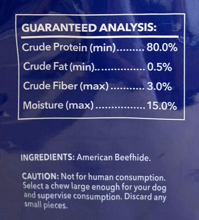 Pet Factory 100% Made in USA Beefhide 7" Braided Sticks Dog Chew Treats - Natural Flavor, 6 Count/1 Pack