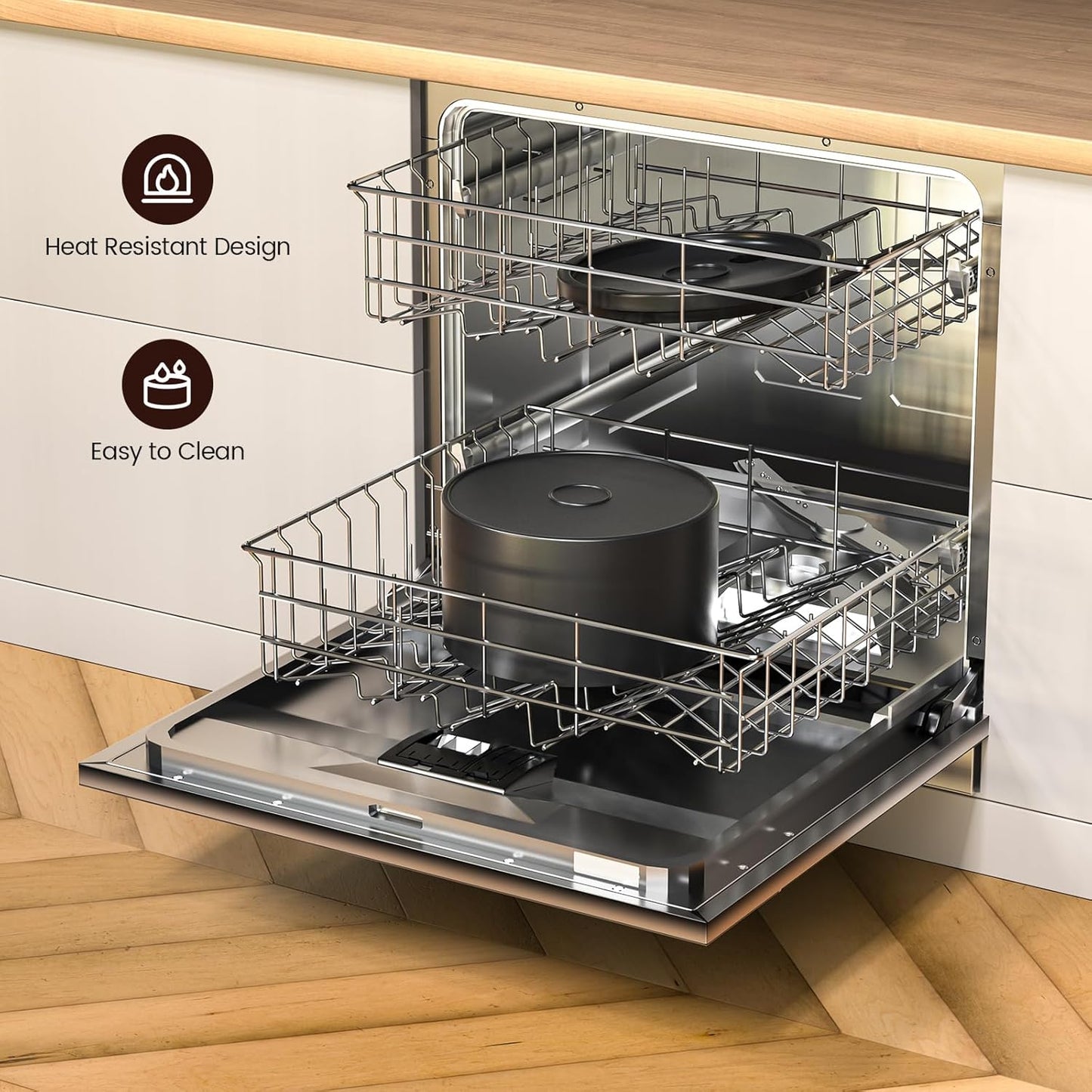 Ceramic Cat Water Fountain - 2.1L/71oz - All-Ceramic Body & Pure Copper Water Spout - Non-Toxic - Automatic Pet Drinking Fountain Indoor with Ultra-Quiet Pump, and 3Pcs Filter & Sponge (Black)