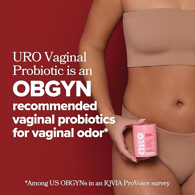 O Positiv URO Vaginal Probiotics for Women pH Balance with Prebiotics & Lactobacillus Probiotic Blend - Vaginal Health Supplement - Promote Healthy Vaginal Odor & Vaginal Flora, 60 Count (Pack of 2)