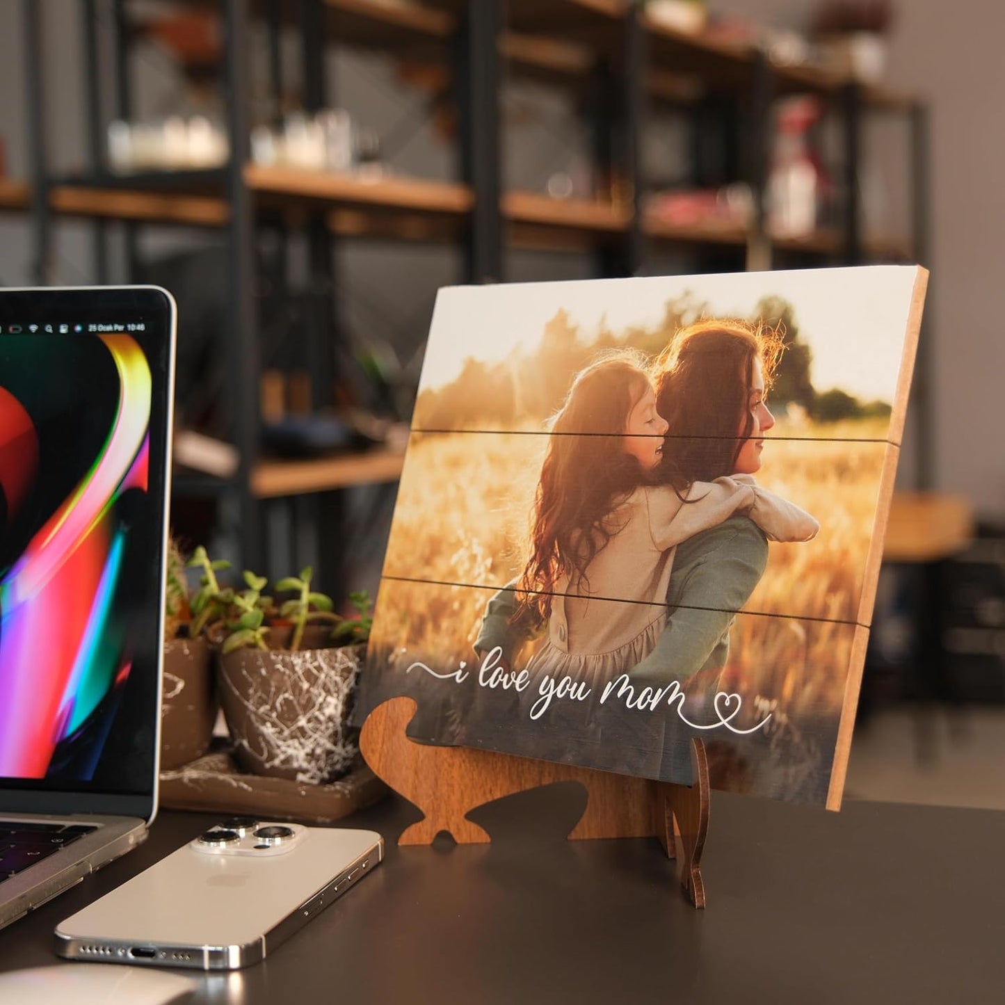 Personalized Wooden Photo Print from Your Picture, Custom Wood Wall Art for Home Decor, Wedding, or Christmas Gift for Couples, Handmade Custom Photo on Wood