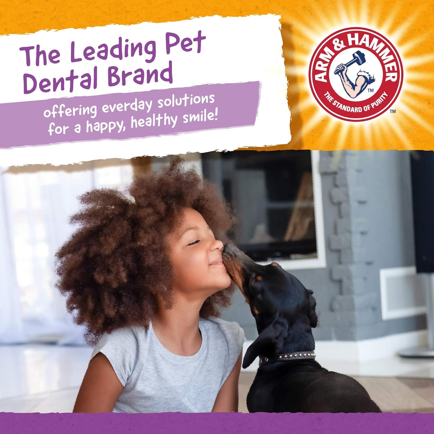 Arm & Hammer for Pets Smilies Dental Chews for Dogs | Dental Chews Fight Bad Dog Breath, Plaque & Tartar Without Brushing | Fresh Mint Flavor, 8 Pieces Dog Treats, 24 Pack