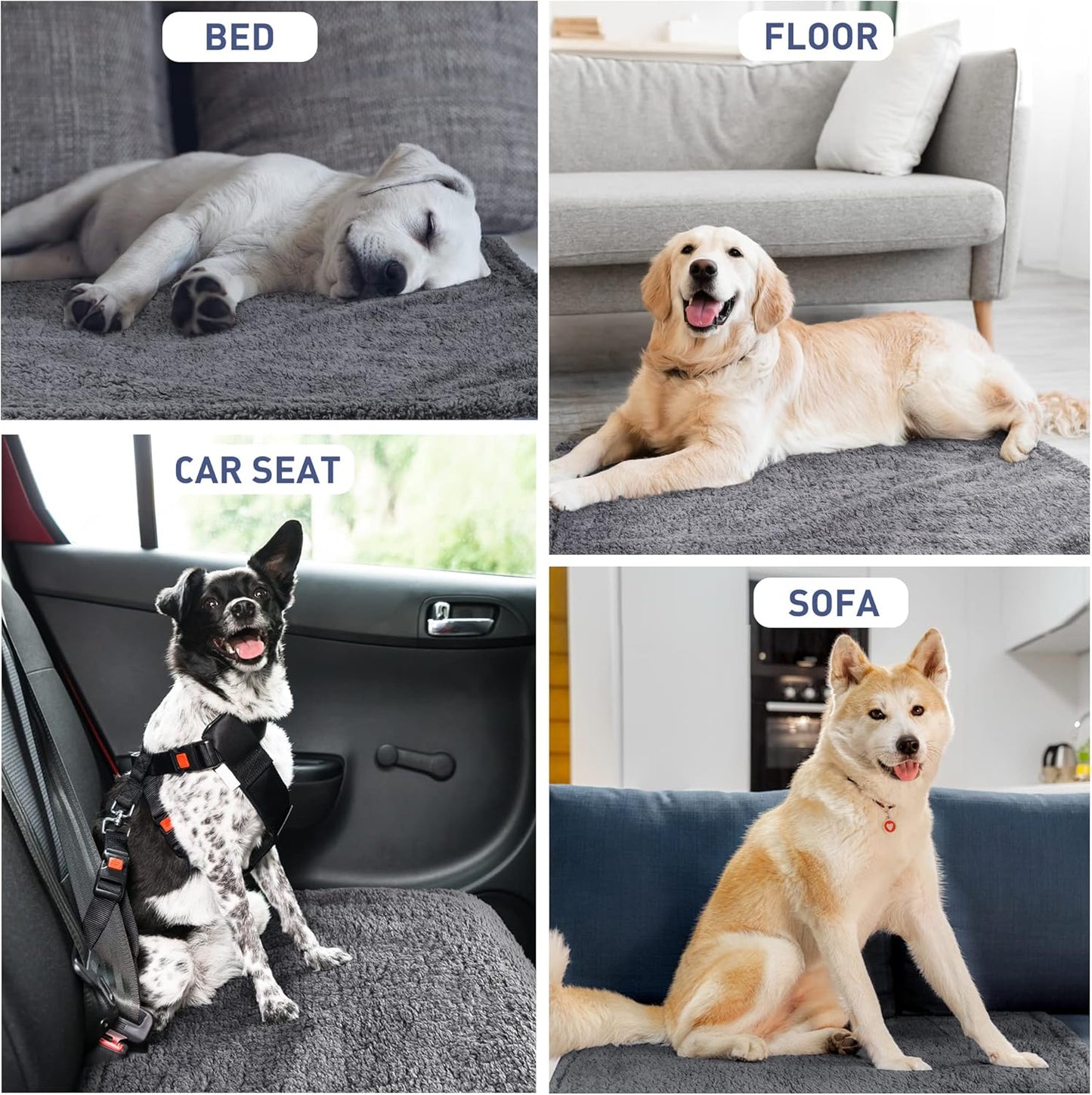 Kritter Planet Waterproof Dog Blanket, Reversible Water Proof Pet Blanket for Couch, Bed & Sofa, Washable Couch Covers for Large Dogs - Protects Furniture from Fur, Dirt, and Accidents