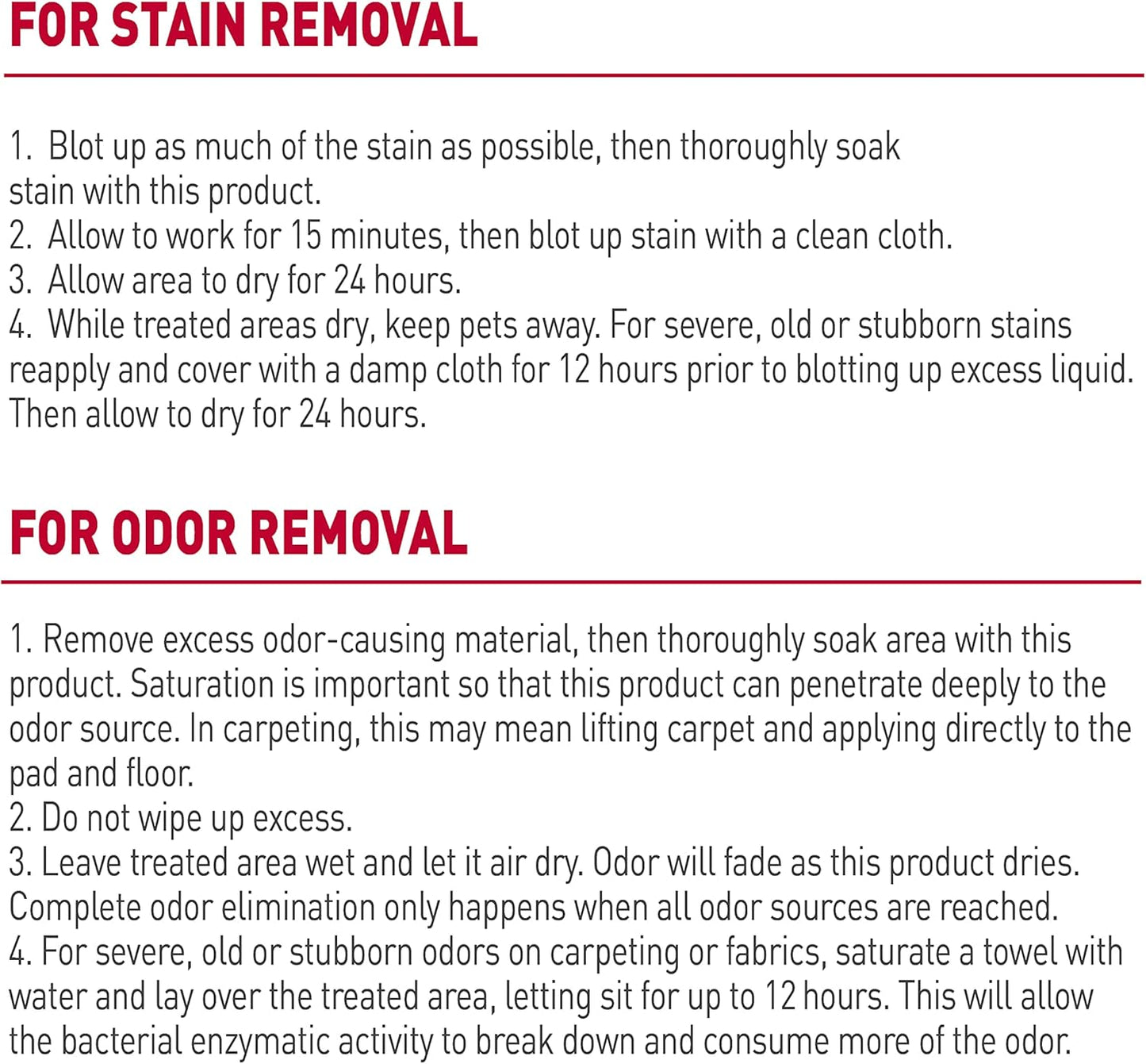 Nature’s Miracle® Stain & Odor Remover, Tough on Dog Urine, Feces, Vomit, Drool and Other Organic Stains and Odors, 1 Gallon