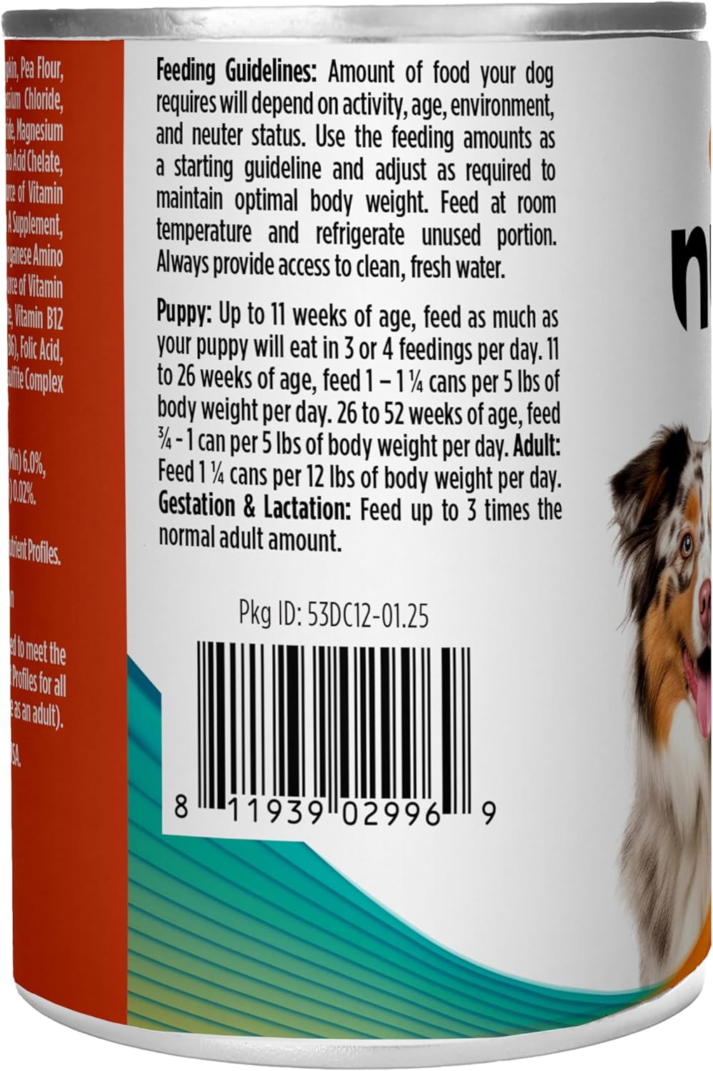 Nulo Land & Sea for Adult Dogs & Puppies Chicken & Halibut Recipe in Broth 12 Ounce Cans, Pack of 5