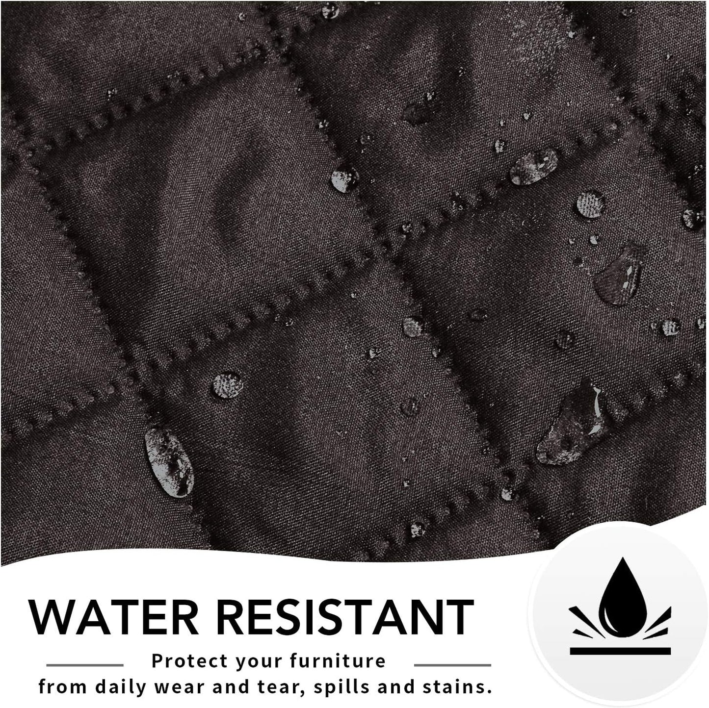 Easy-Going Oversized Recliner Chair Cover Reversible Sofa Cover Water Resistant Couch Cover Furniture Protector with Elastic Straps for Pets Kids Dog Cat (Oversized Recliner, Chocolate/Chocolate)