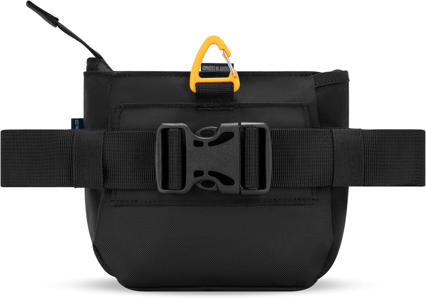 OllyDog Backcountry Day Bag | Hands-Free Dog Training Treat Pouch | Fanny/Hip Pack with Zipper Closure & Built-in Poop Bag Dispenser | Removable Waist Clip (Raven S'25)