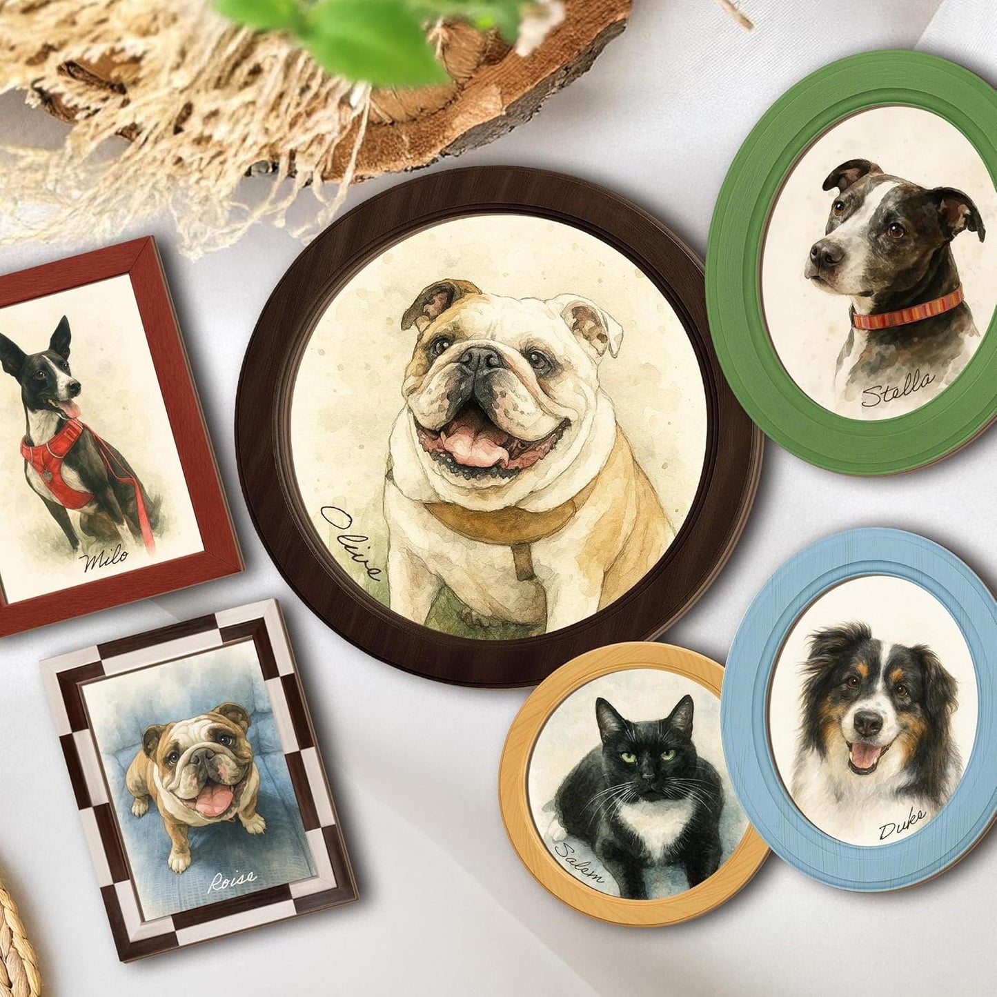 Personalized Pet Portrait on Wood – Custom Pet Portrait from Photo, Wooden Pet Memorial Keepsake, Pet Loss Sympathy Gift, Gift for Pet Lovers