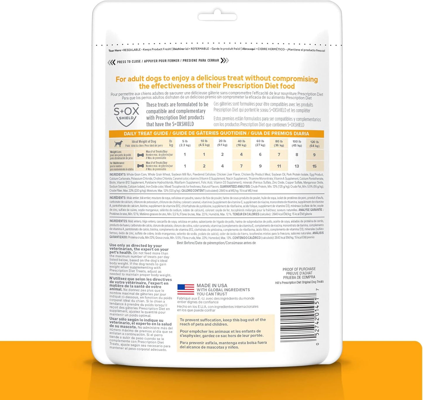 Hill's Prescription Diet Original Dog Treats, Veterinary Diet, 11 oz. Bag