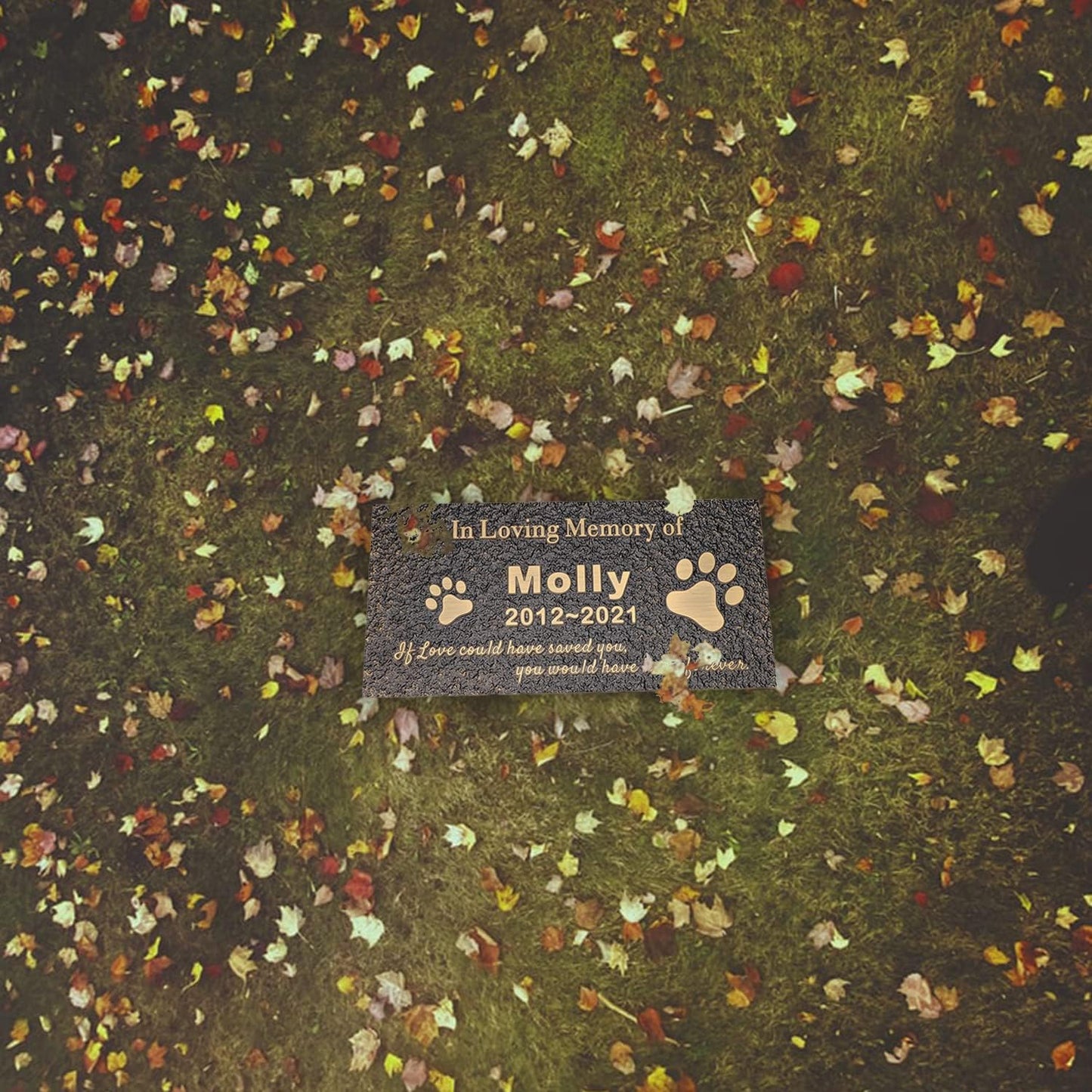 Pet Memorial Stone Cat Dog Pet Memorial Personalized Pet Grave Markers Customized Pet Grave Markers with Pet Name are a Sympathy Gift for The Loss of a Pet (Acrylic)