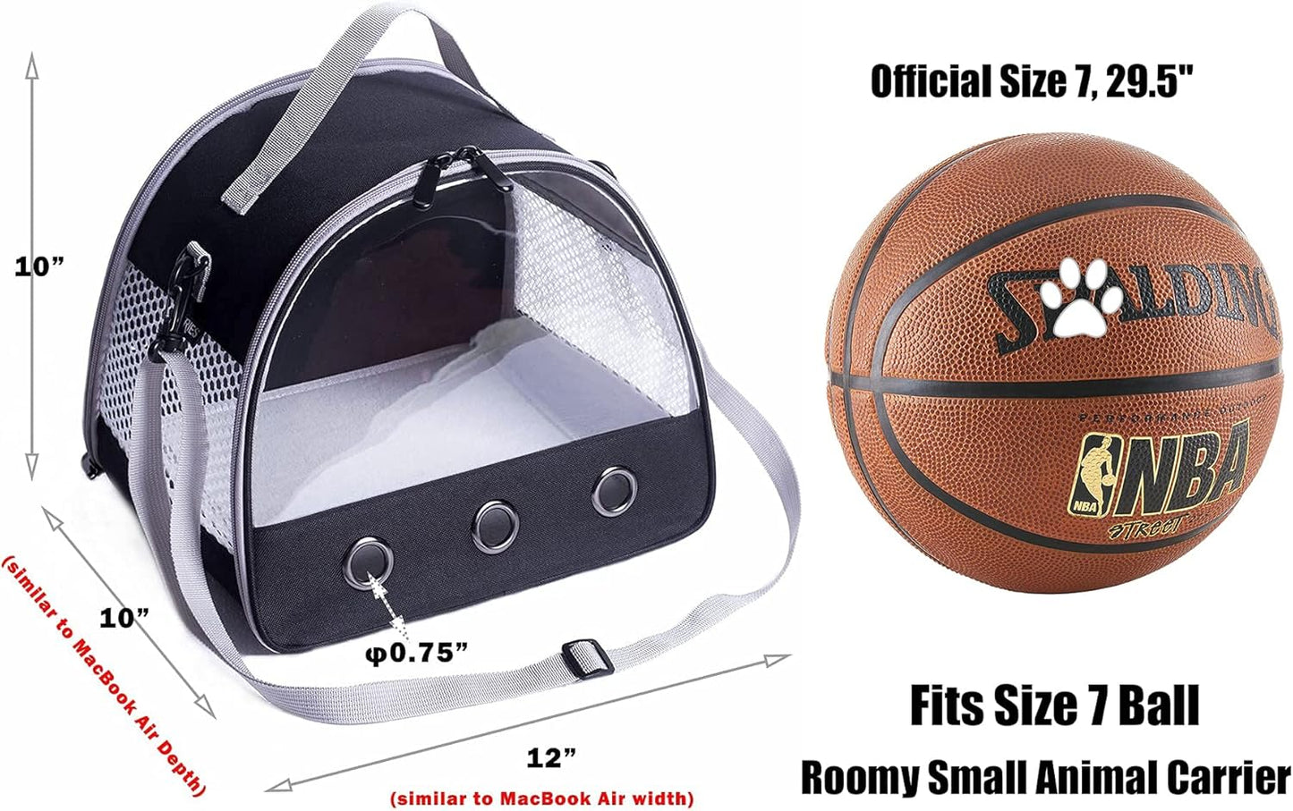 Guinea Pig Carrier, Small Animal Bird Rabbit Turtle Carrier Bag, African Hedgehog Portable Travel Carrier Outdoor Hangbag, Bird Rabbit Guinea Pig Squirrel Carrier