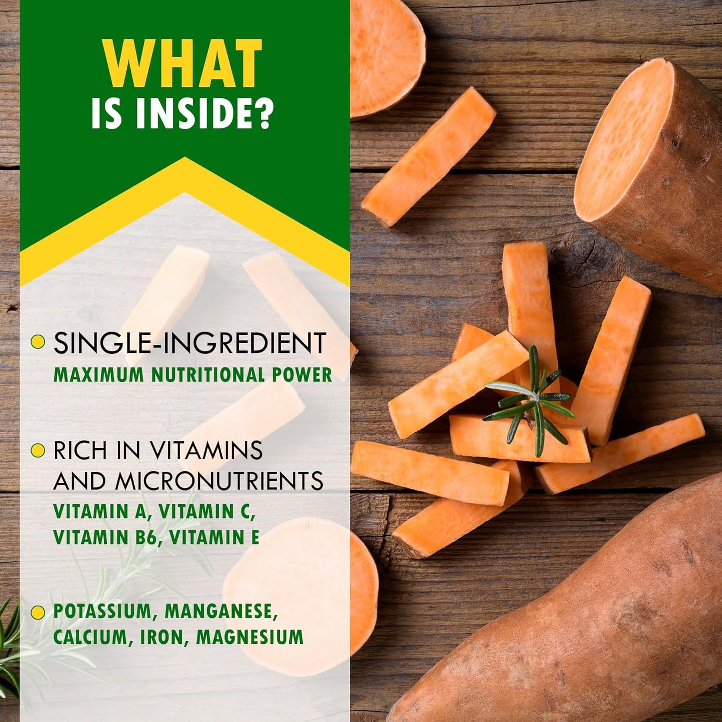 Dog Treats Sweet Potato Chips 10.6 oz - All Natural Pet Snack Chews - Grain Free & Human Grade Dried Snacks in Bulk - Best Jerky for Training Small & Large Dogs