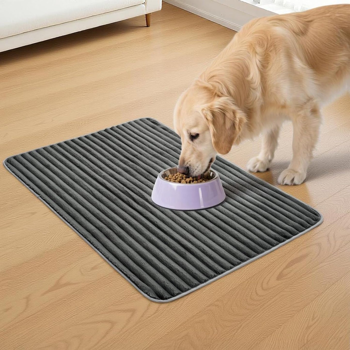 Flannel Washable Pee Pad for Dogs - 4 Pack Reusable Dog Pee Pads, Puppy Pads, Fast Absorb Pet Playpen Mat with Non-Slip Back, Waterproof Puppy Training Pad. (Dark Grey, 18" X 24")