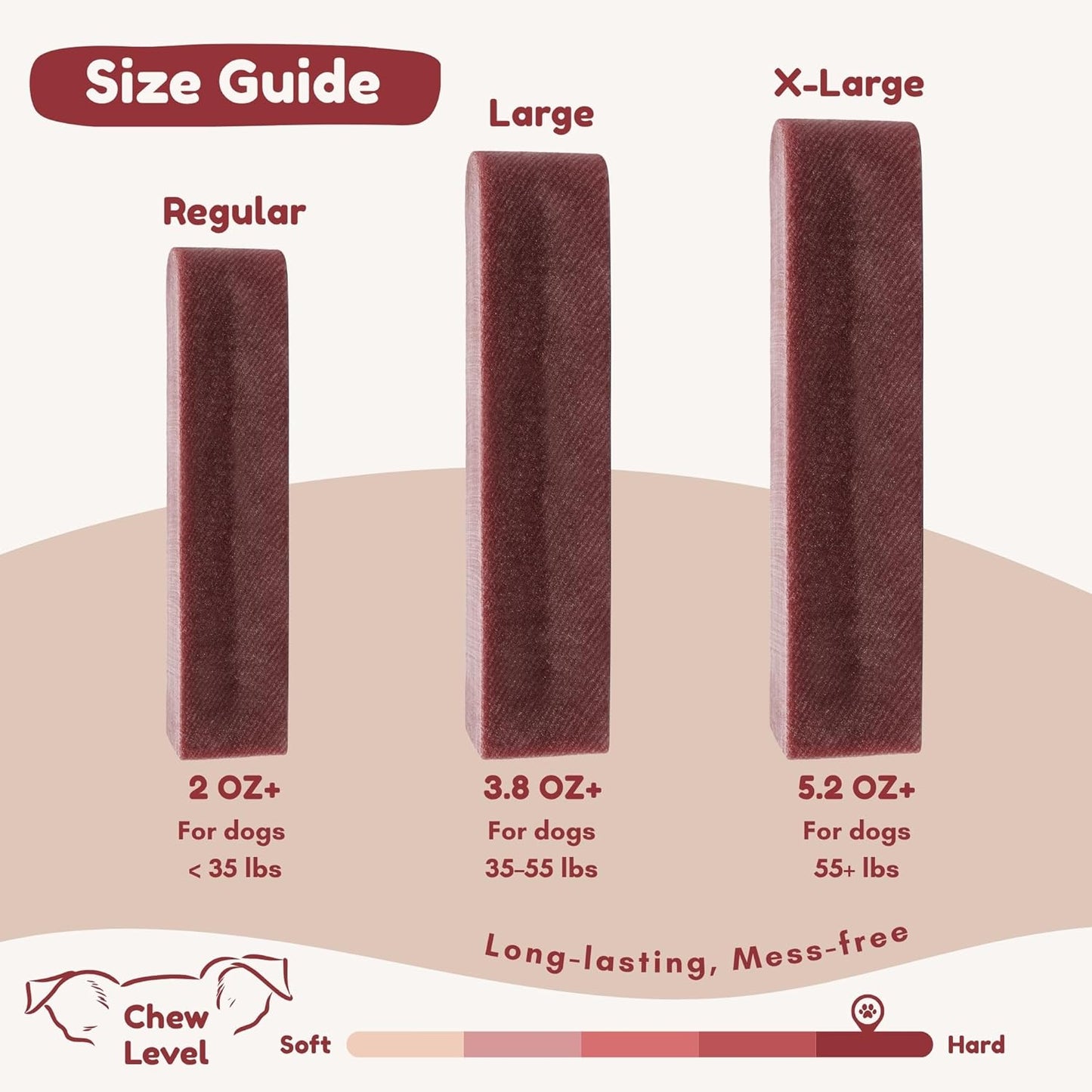 Majestic Pet Himalayan All-Natural Yak Cheese Dog Chews Made with 100% Cows Milk- Long Lasting Dental Chew for Dogs - Healthy Pet Treats (Urinary Tract Wellness, Large, 1 Pack)