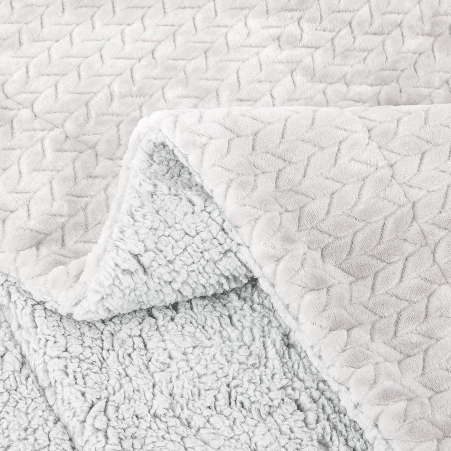 Fuzzy Blanket or Fluffy Blanket for Baby Girl or boy, Soft Warm Cozy Coral Fleece Toddler, Infant or Newborn Receiving Blanket for Crib, Stroller, Travel, Outdoor (40" x 48", MD-Milk)