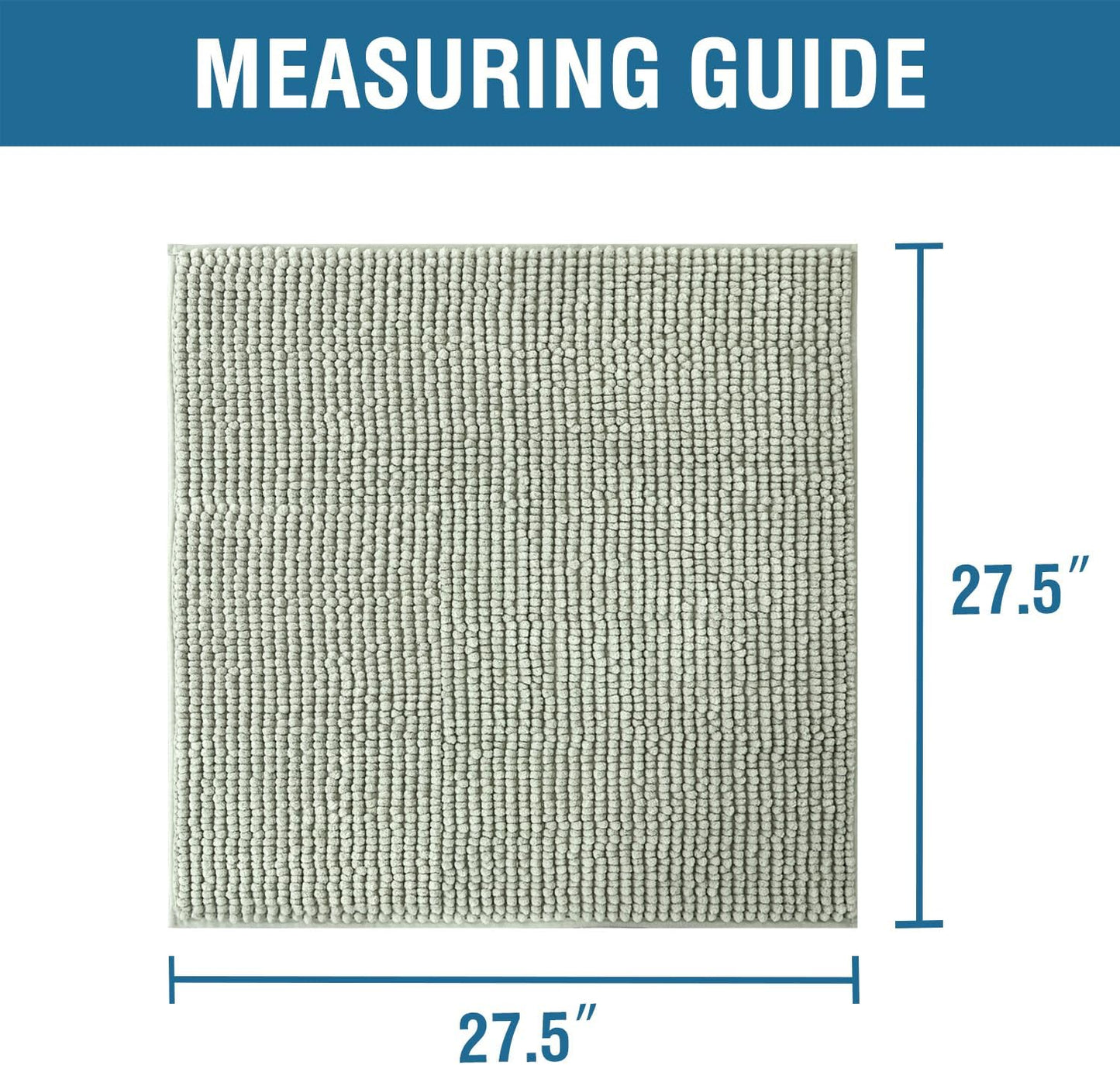 H.VERSAILTEX Plush Chenille Couch Armrest Cover 2 Packs Thick and Soft Sofa Covers Furniture Protector Cover for Pets (27.5" x 27.5", Sea Foam)