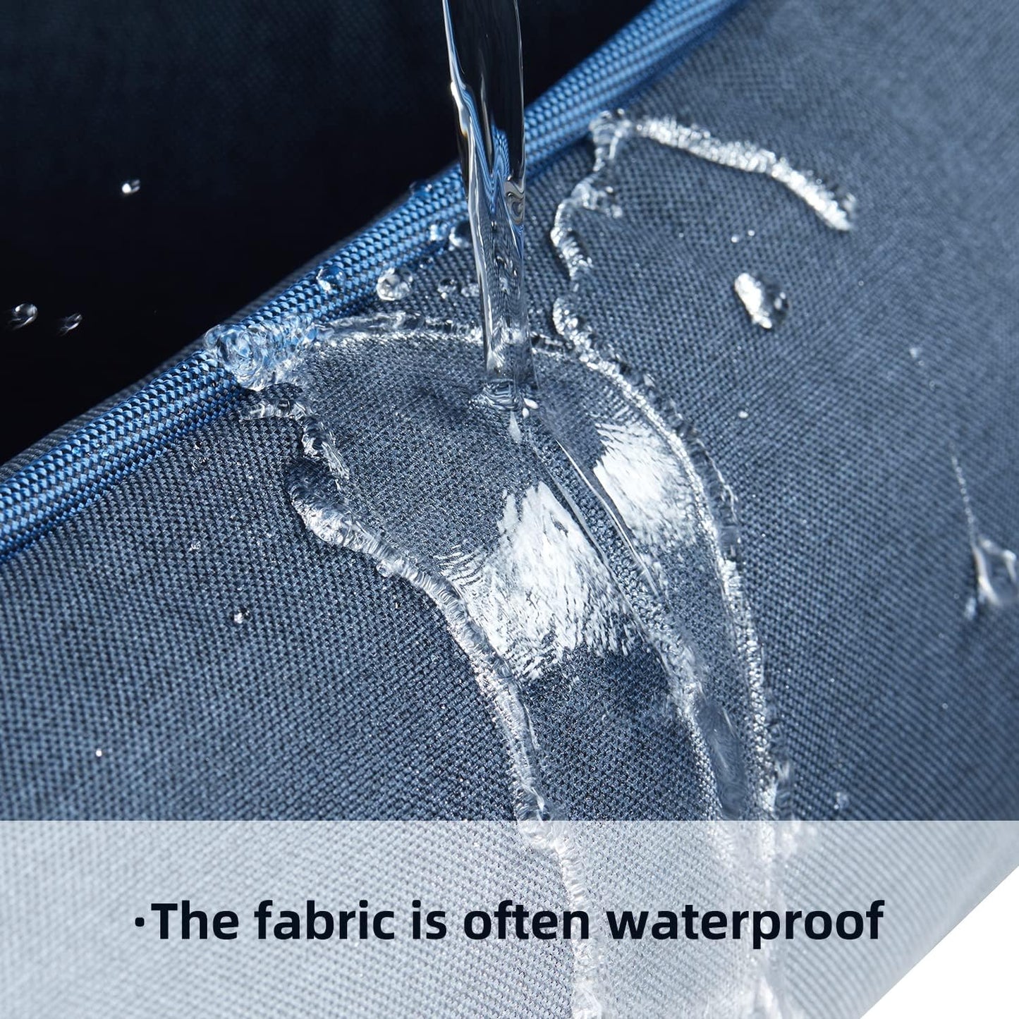 Orthopedic Dog Beds for Medium Dogs, Durable Egg Crate Foam Sofa Dog Bed wit Washable Removable Cover,Waterproof Lining,Pet Bed for Large Dogs (Denim Blue, 39.4" L x 31.5" W x 7.4" Th)