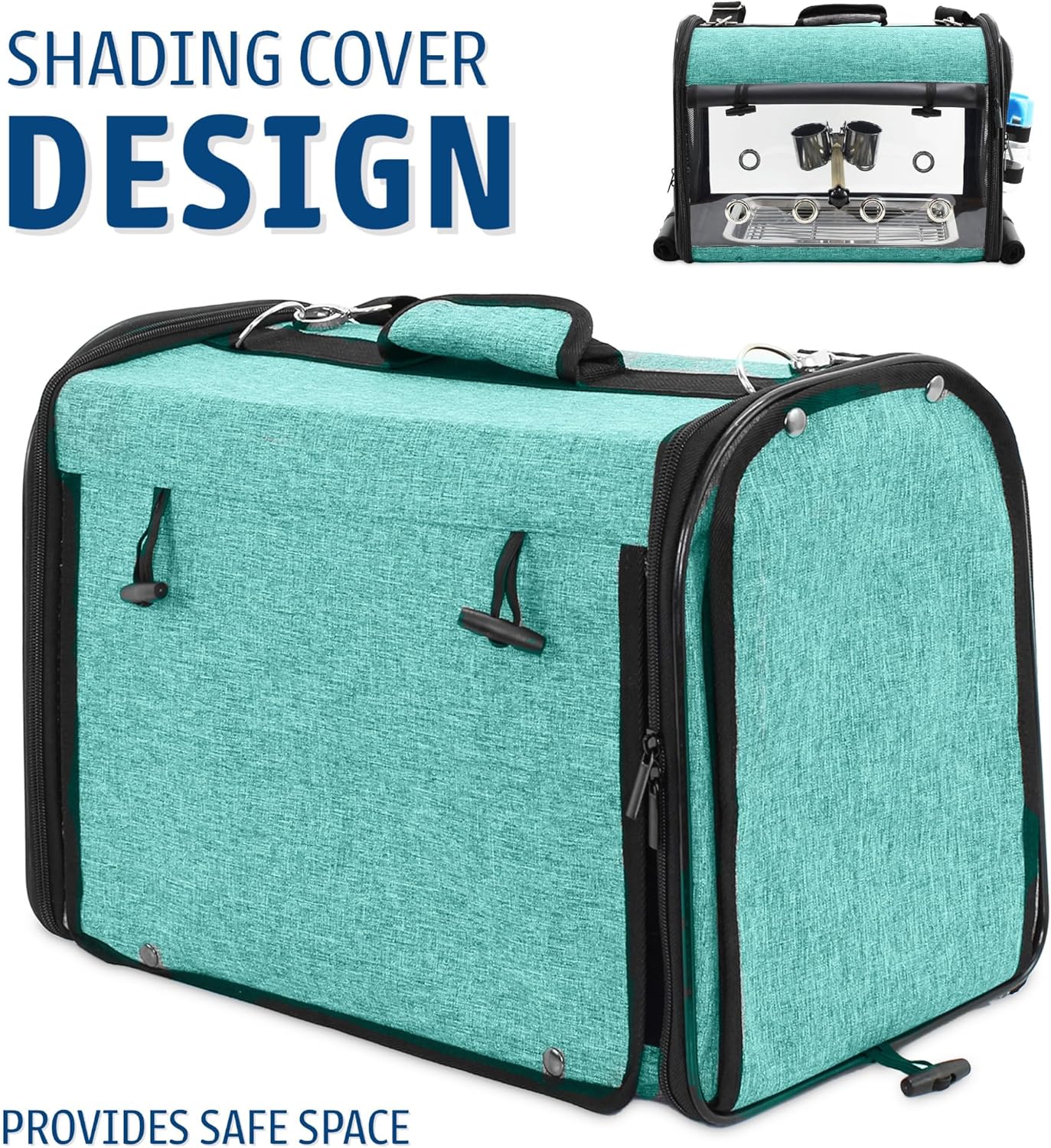 Bird Carrier Bag Bird Travel Cage with Stand, Lightweight Backpack for Parrot, Portable Bird Travel Bag, Pet Transparent Breathable Travel Cage