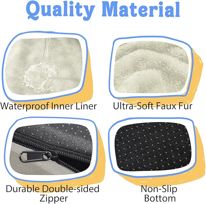 Orthopedic Removable Large Dog Bed -XL Large Dog Beds with Washable Cover and Removable Bolsters Non-Slip Bottom & Waterproof Pet Bed Sofa for Big Size Dogs