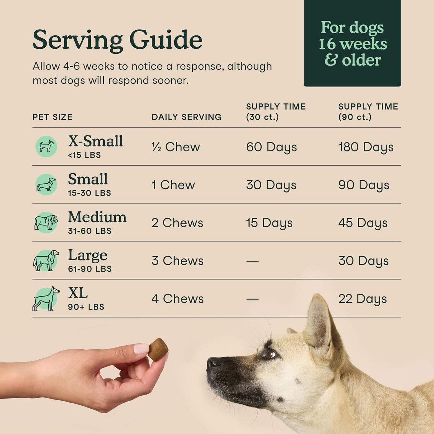 Fera Pets Hip & Joint Supplement for Dogs with Glucosamine, MSM, Chondroitin, & Green Lipped Mussel - Supports Healthy Joints and Weight Management - 30 Soft Chews