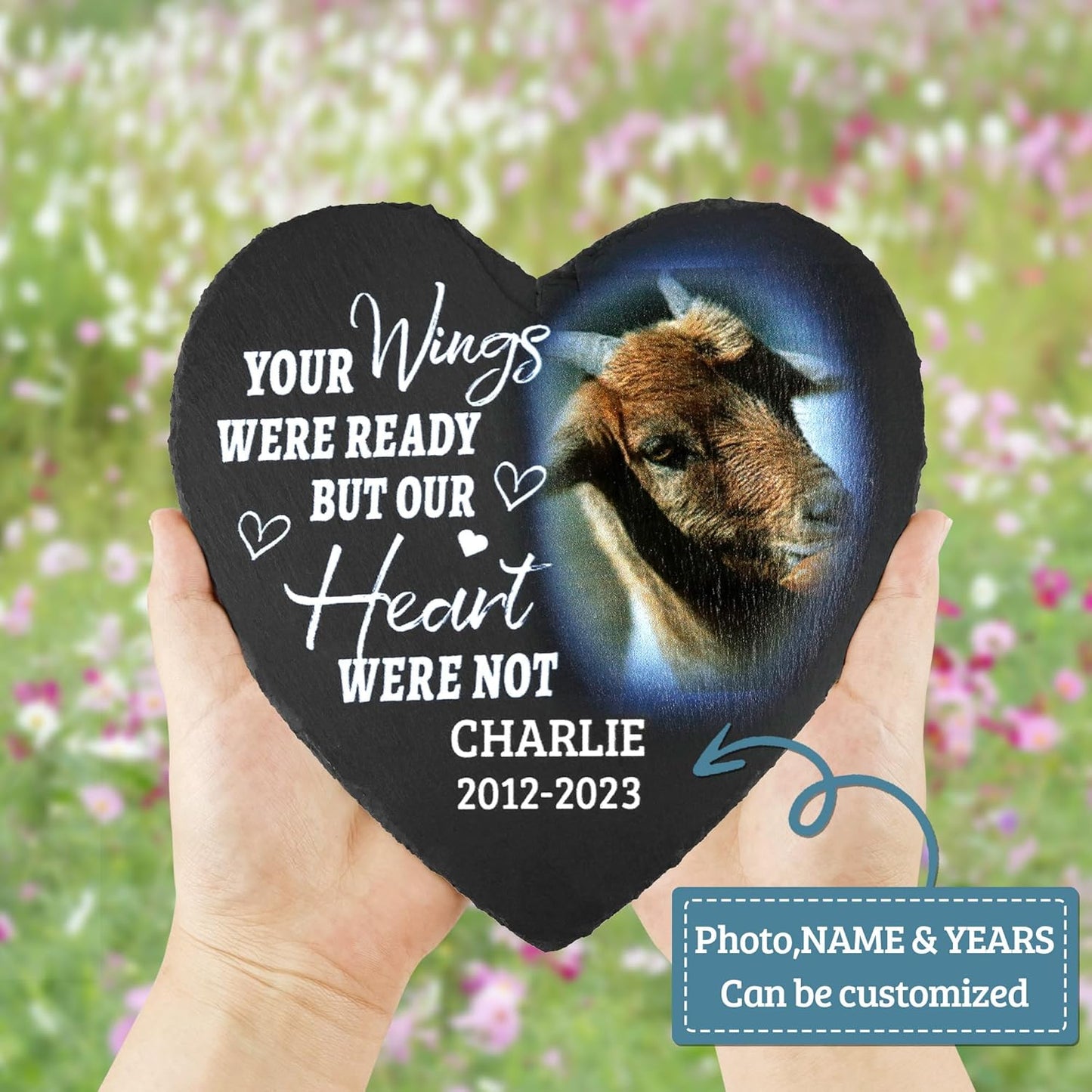 ODB Goat Memorial Stone & Gifts - Cemetery Decorations, Grave Markers for Goat Lovers