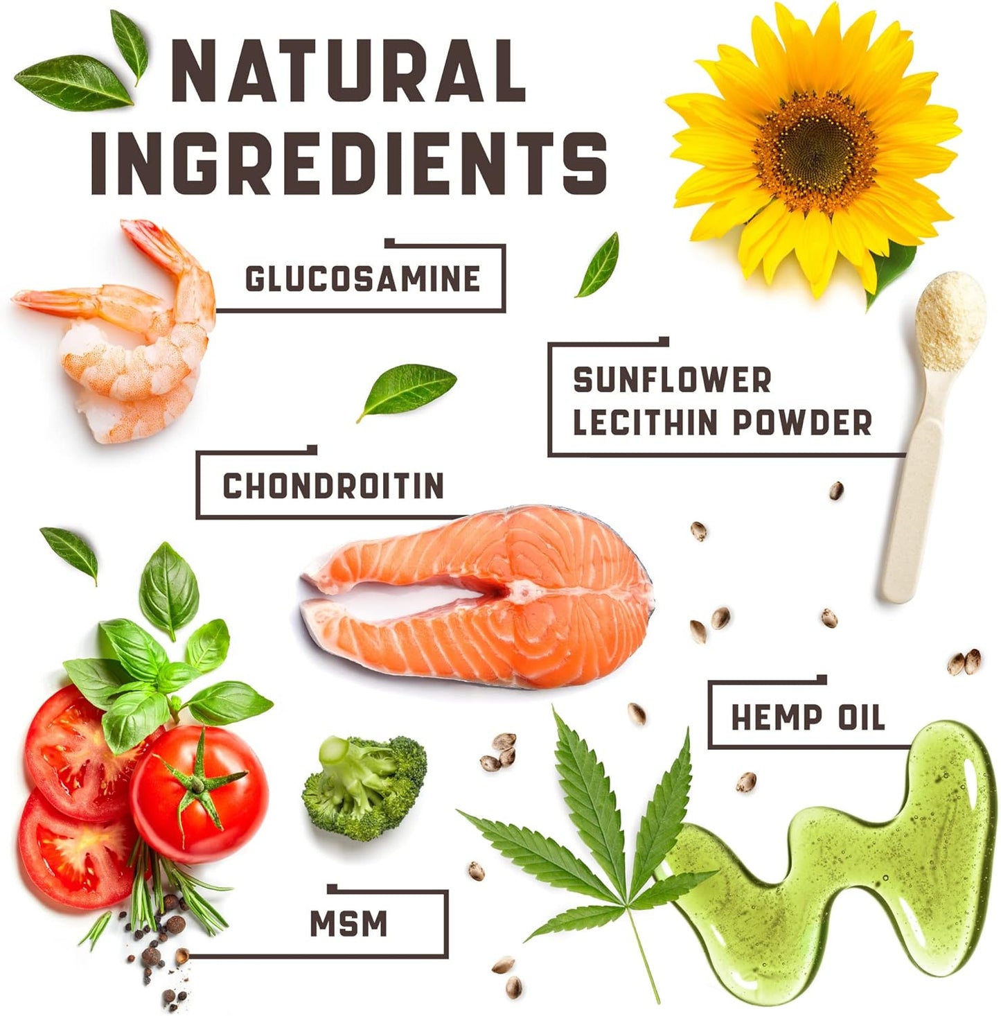 Hemp Joint Supplement for Dogs - Dog Joint Supplement with Glucosamine, Chondroitin, MSM - Supports Hip and Joint Heath, Better Mobility, Skin and Coat - for All Breeds and Ages - 180 Dog Chews, Duck