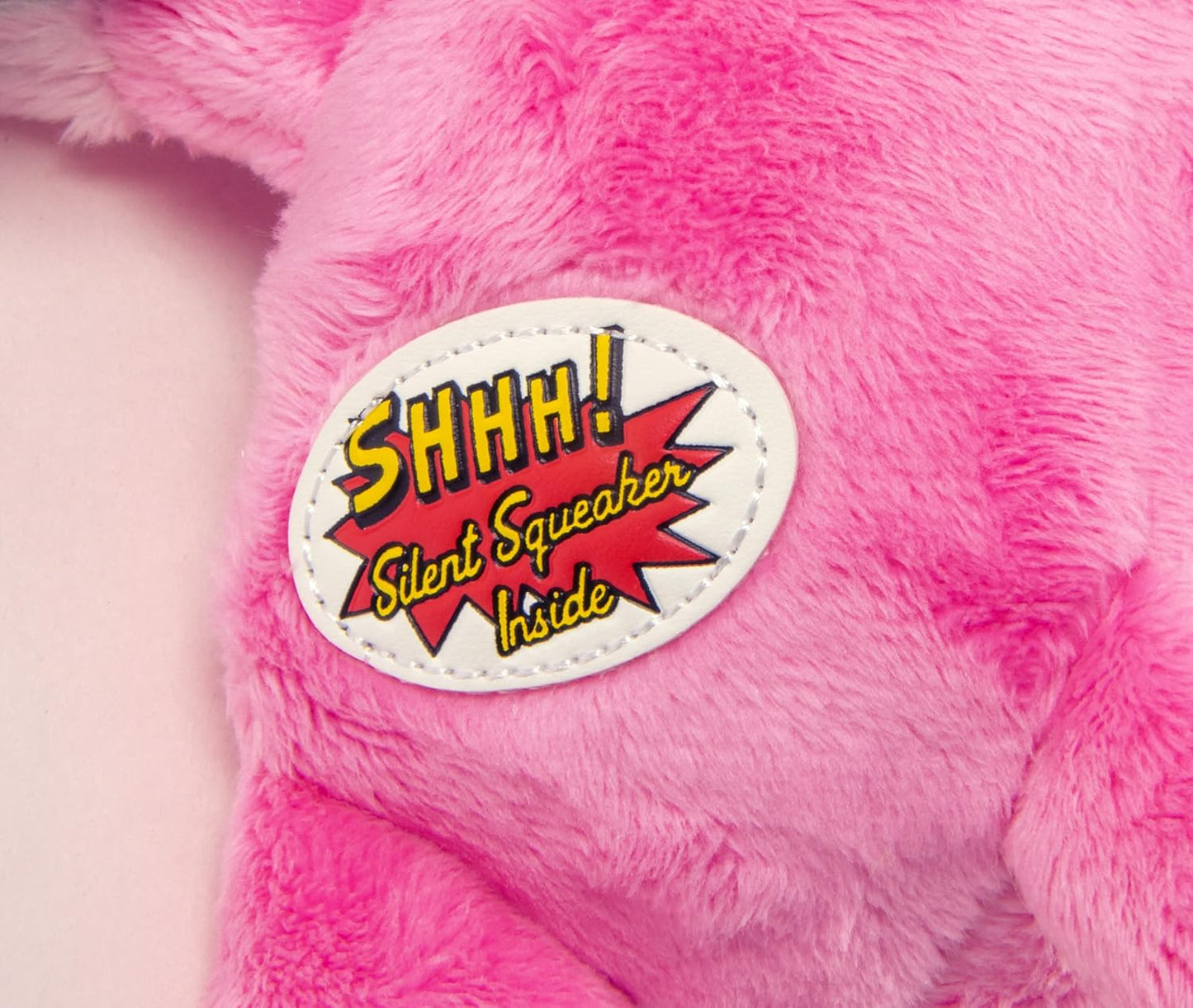 goDog Flips Pig-Elephant Silent Squeak Plush Dog Toy, Chew Guard Technology - Pink, Small