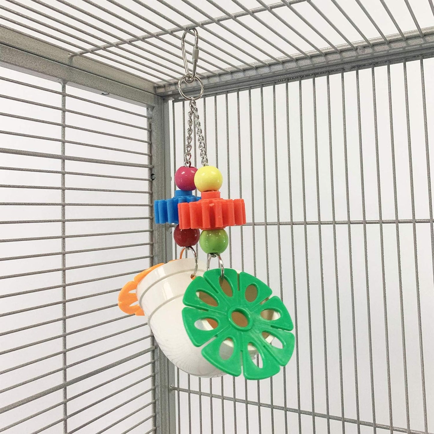 PVC Forager - Durable Fun Treat Foraging Cage Accessory Toy - for Sugar Gliders, Squirrels, Chinchillas, Prairie Dogs, Degus, Skunks, Marmosets, Monkeys, Parrots, Birds, Rats, Hamsters & Gerbils