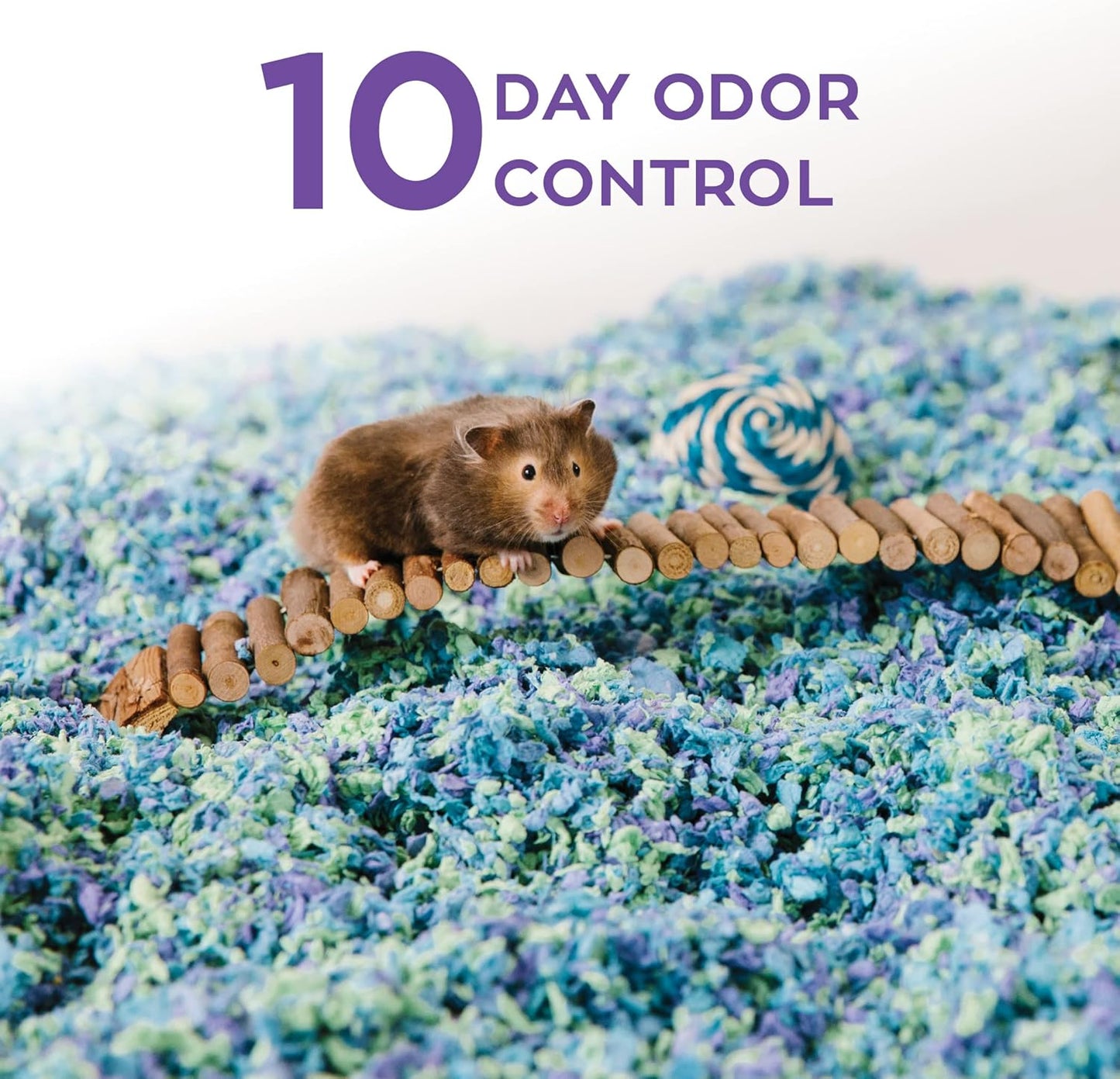 carefresh 99% Dust-Free Sea Glass Natural Paper Small Pet Bedding with Odor Control, 50 L