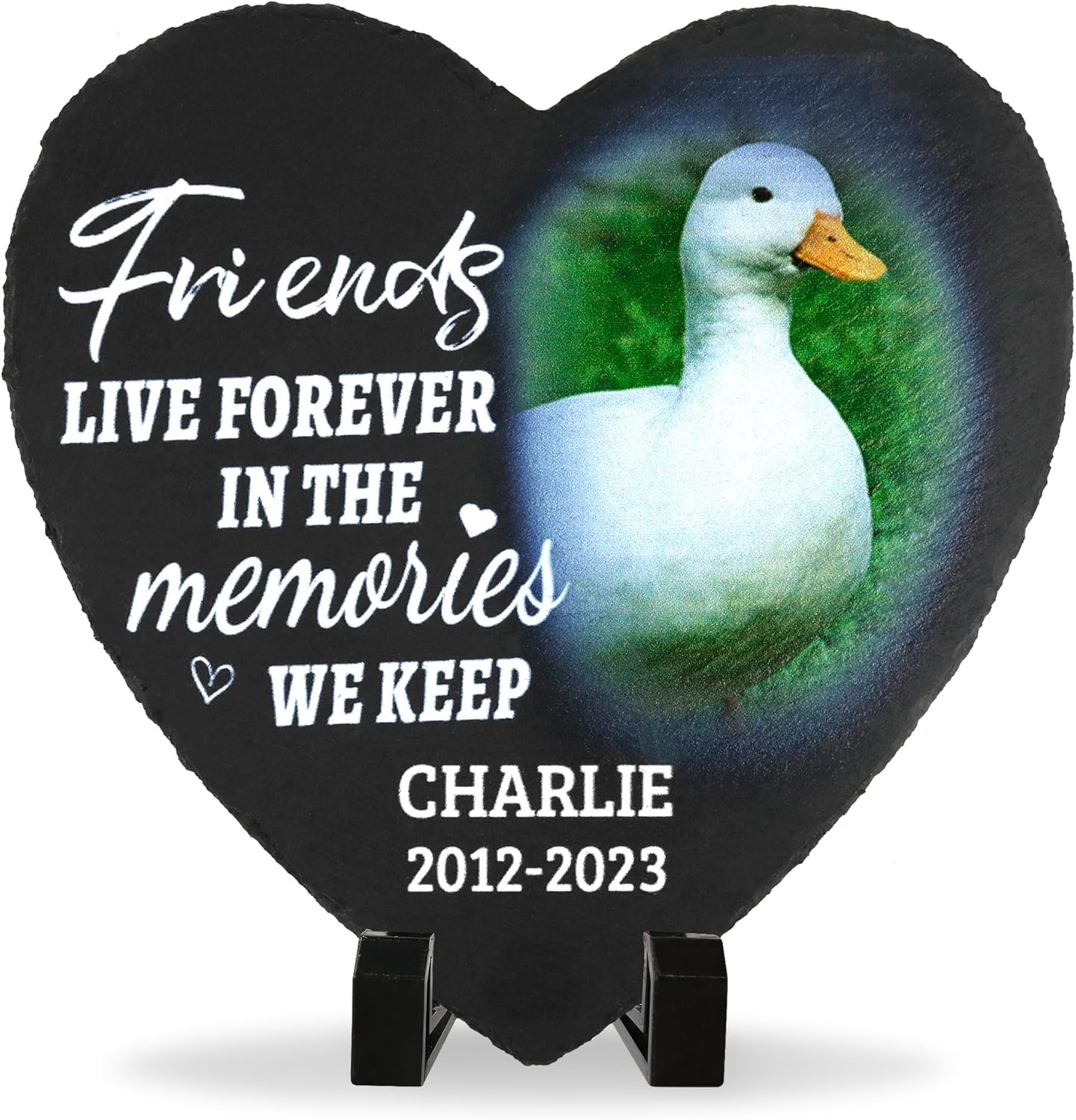 ODB Gifts for Loss of Duck, Duck Memorial Stone, Duck Memorial Gifts, Duck Loss Gifts, Duck Head Stones, Cemetery Decorations for Grave, Duck Grave Marker, Gifts for Duck Lovers (Duck)