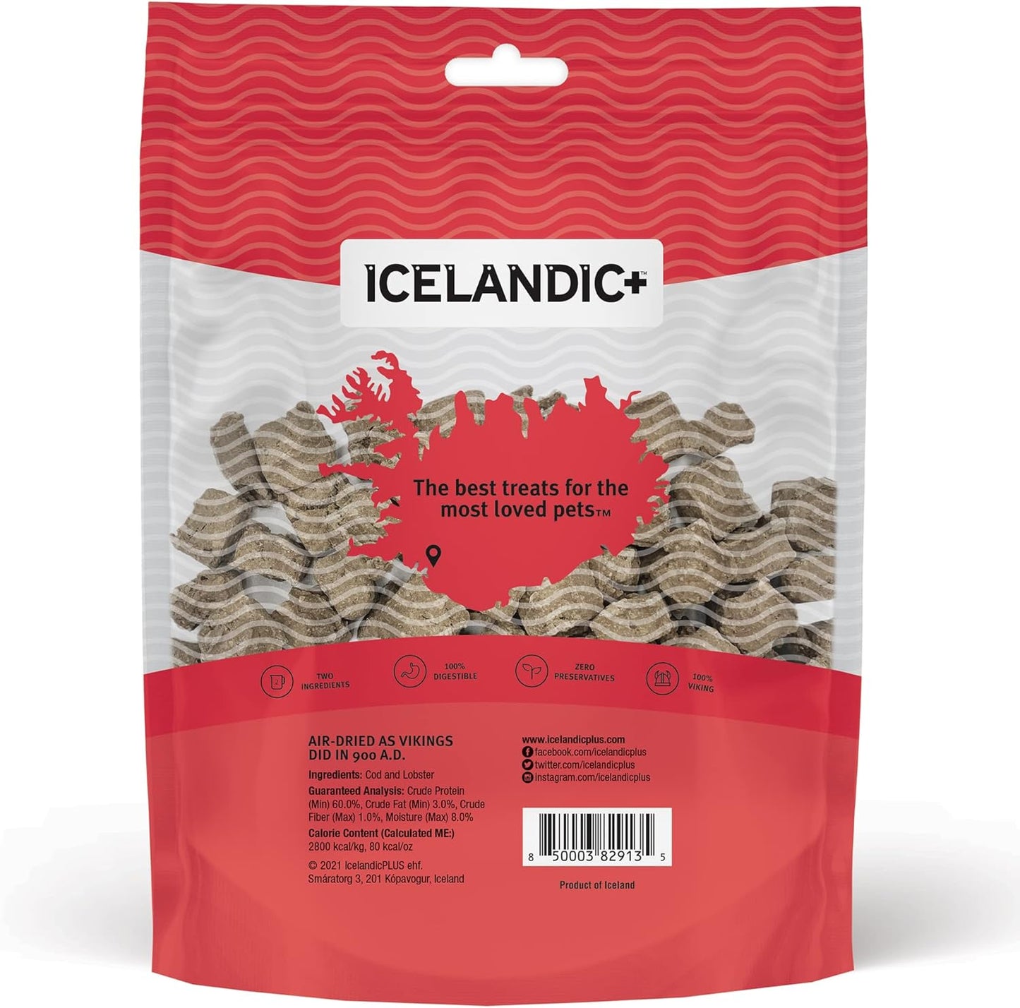 Icelandic+ Cod & Lobster Combo Bites Dog Treat 3.0-oz Bag