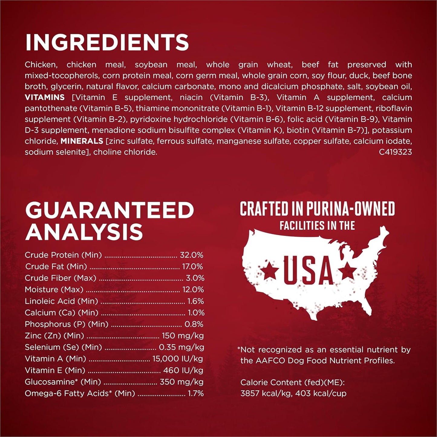 Purina ONE True Instinct High Protein Dry Dog Food Formula with Real Chicken and Duck Natural with Added Vitamins and Minerals Dog Food - 27.5 lb. Bag