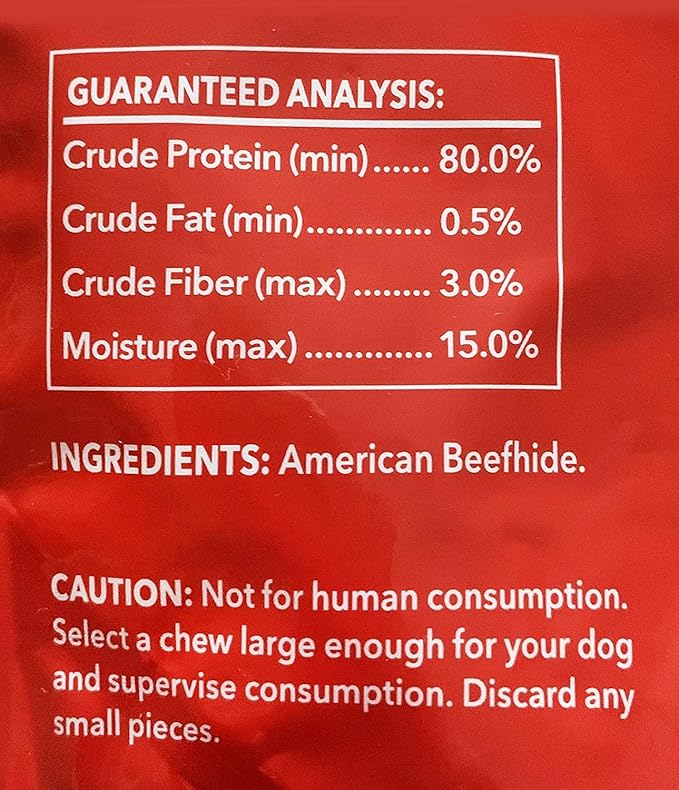 Pet Factory American Beefhide 5" Twist Sticks Dog Chew Treats - Natural Flavor, 1 lb