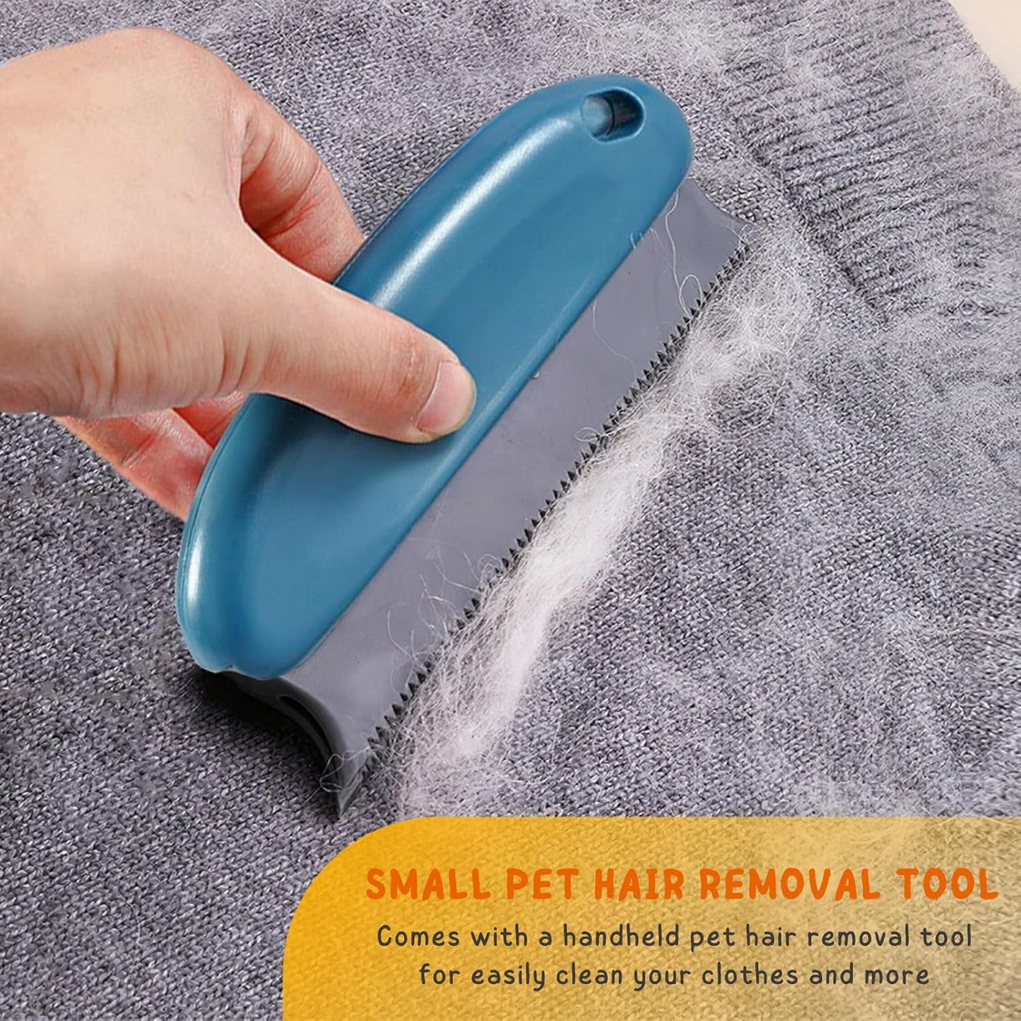 Carpet Rake, Pet Hair Removal Tool for Dog and Cat, 56'' Long Handle Rug Scraper for Stair Carpets, Mats, Couch