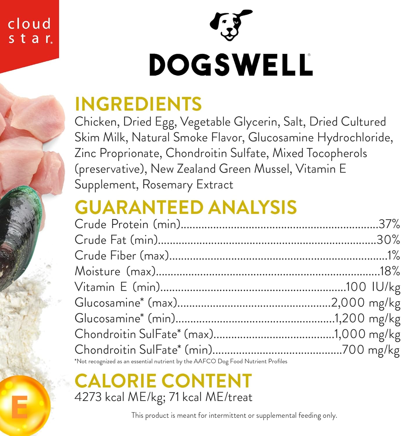 Dogswell Grain-Free Hip and Joint Chicken Grillers for Dogs, 12 oz. Model: 842185