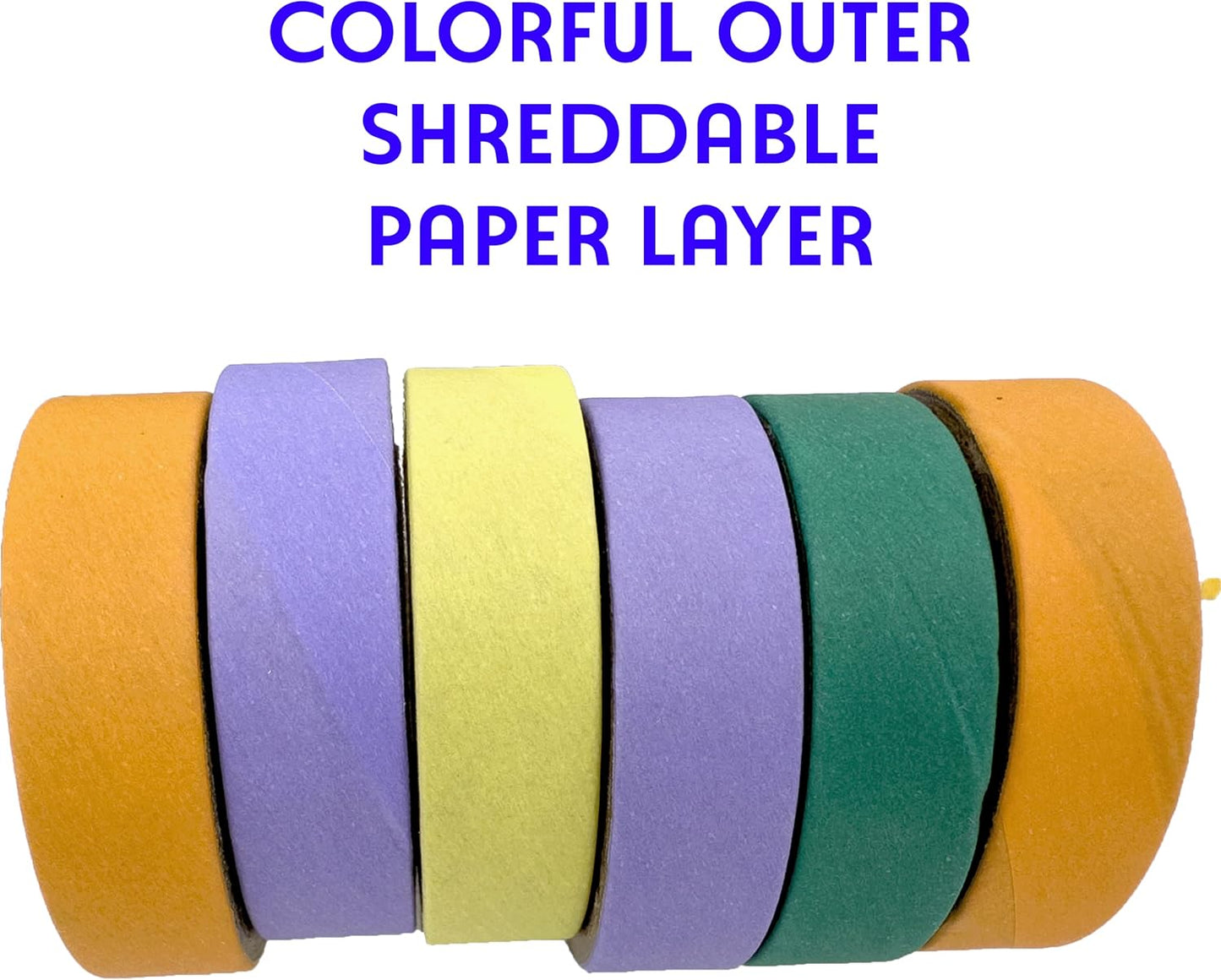 by M&M 8017 Pk18 1.75 Inch Skinny Donuts - Compressed Cardboard Shreddable Classic Bird Foot Toys, Bright Colors, Lots of Layers, Add to Toys, Easy to Play with for Birds