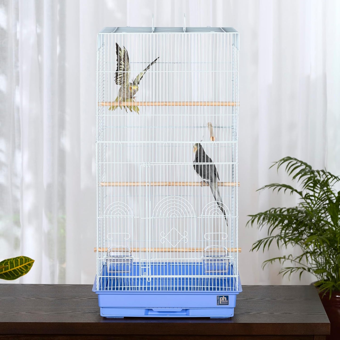 Prevue Pet Products SPECONO1818H-PB Tall Tiel Cage, Periwinkle Blue