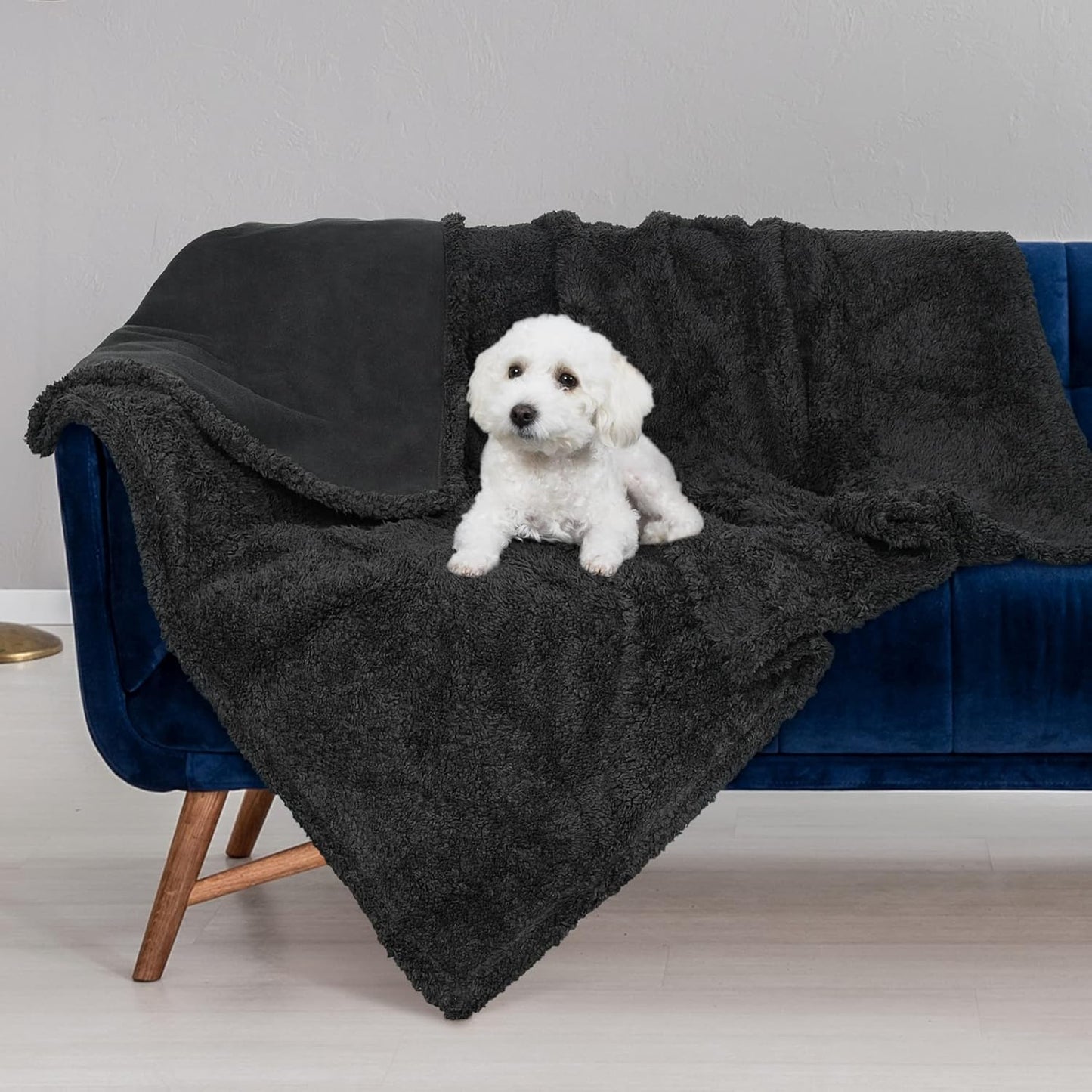 Kritter Planet Waterproof Dog Blanket, Reversible Water Proof Pet Blanket for Couch, Bed & Car, Washable Couch Covers for Medium Dogs - Protects Furniture from Fur, Dirt, and Accidents