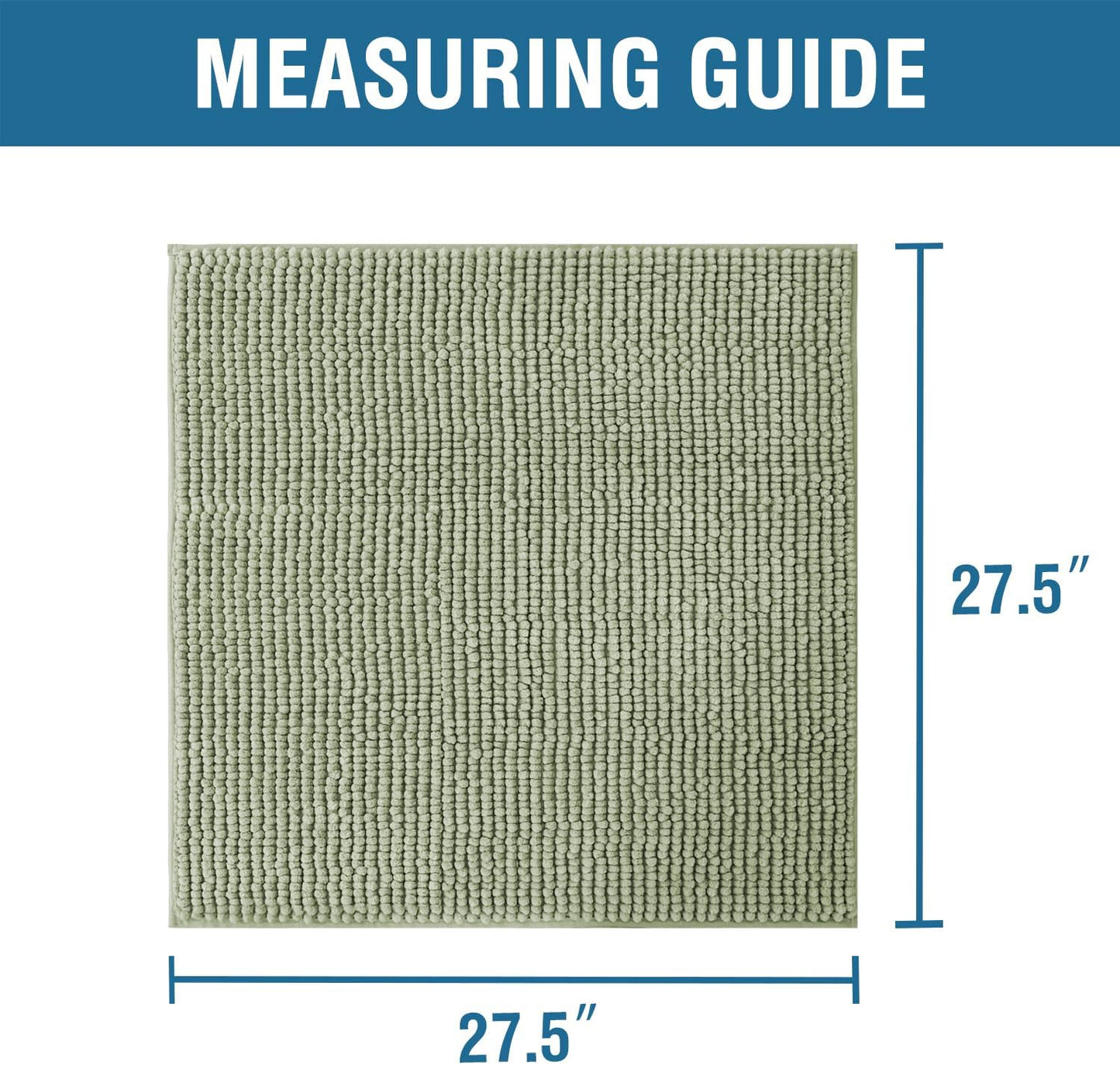 H.VERSAILTEX Plush Chenille Couch Armrest Cover 2 Packs Thick and Soft Sofa Covers Furniture Protector Cover for Pets (27.5" x 27.5", Sage)