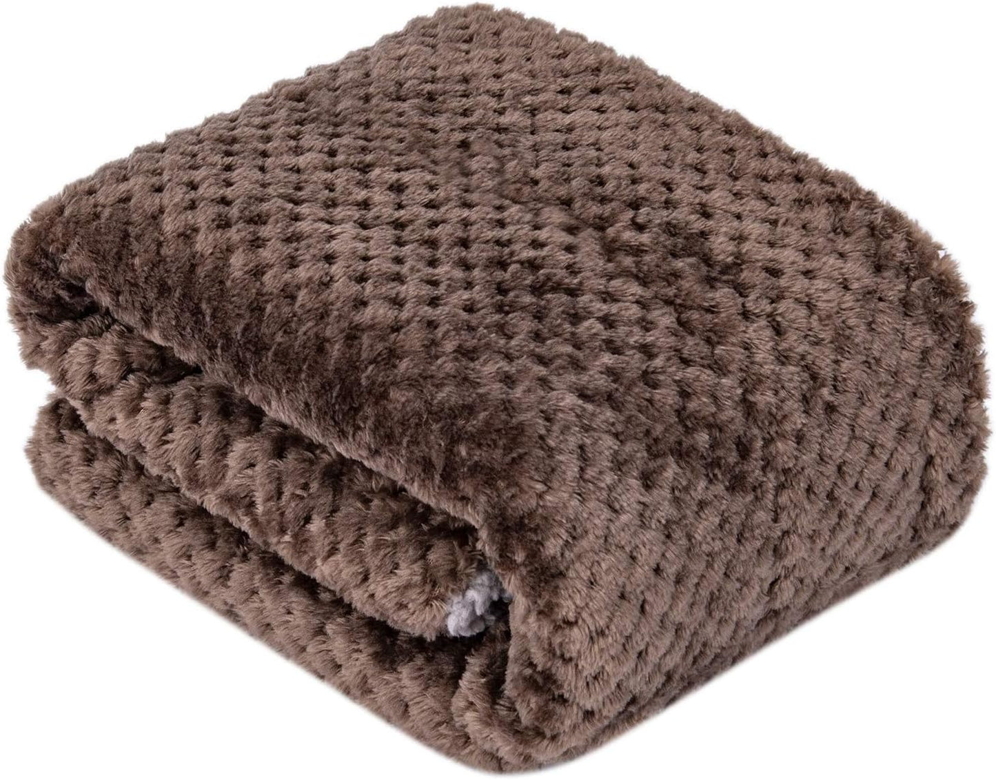 DG-Eagle Grey Plush Fleece Receiving Blanket for Dog, Cat, Couch, Travel - Warm, Soft, 24" x 32"