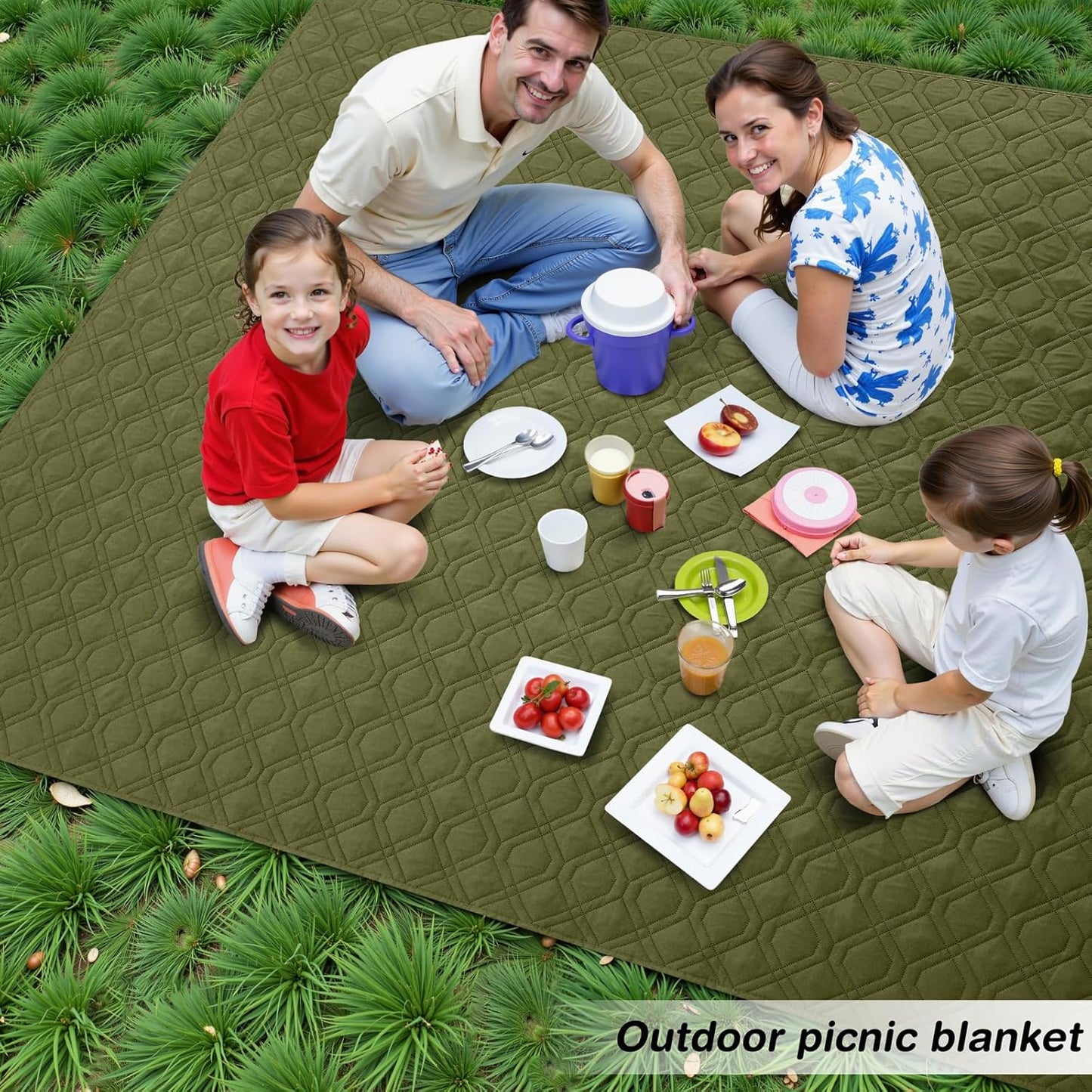 hyha Waterproof Dog Bed Blanket, Soft Pet Blankets, Waterproof Couch Cover for Dogs, Reversible Sofa Covers Washable for Furniture (68x82 Inch, Green/Navy Blue)