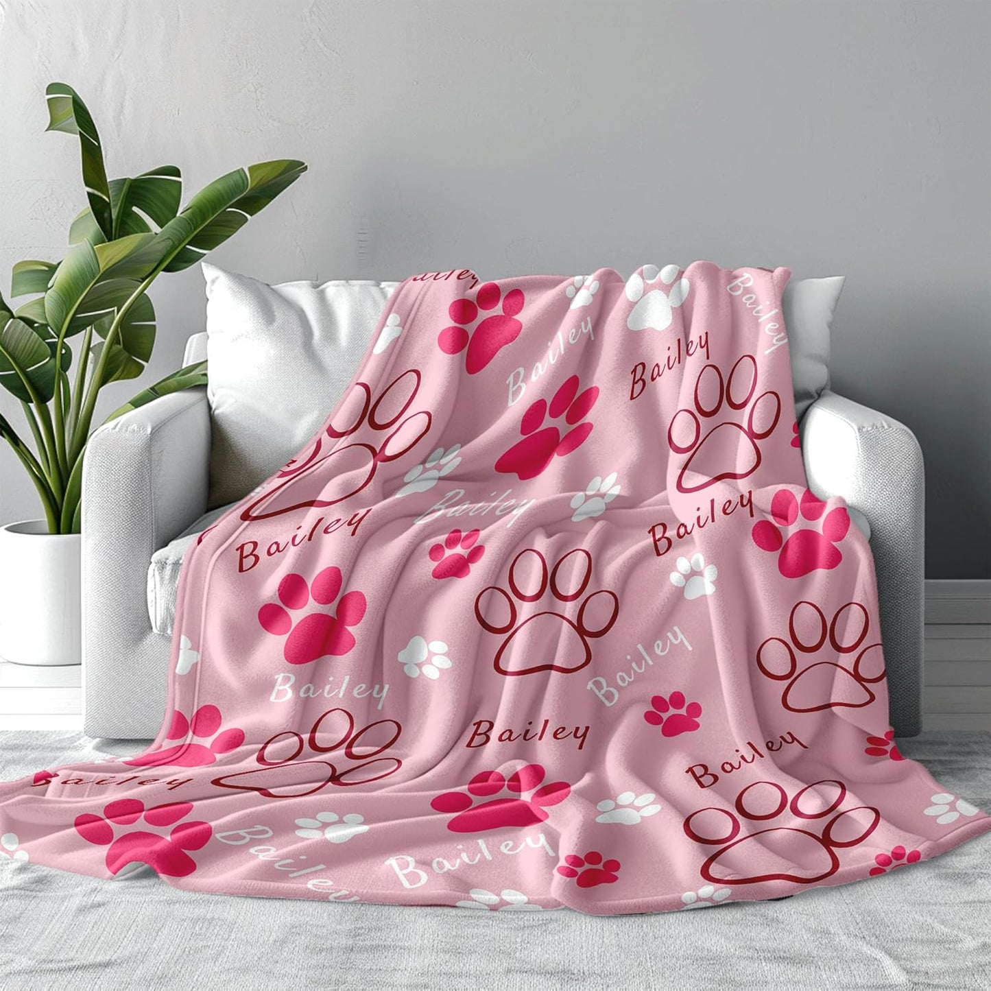 Funny DIY Personalized Pet Memorial Blanket Pet Memorial Gifts for Dogs Cats Loss of Dog Sympathy Gift Bereavement Remembrance Pets Loss Gifts Custom Dog Blanket with Name