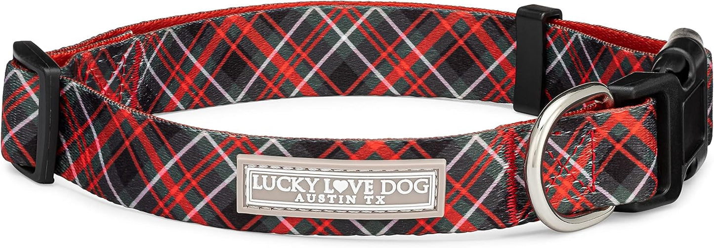 Lucky Love Dog - Adjustable Dog Collar with Easy Click Buckle for Small to Large Ones, Durable, & Comfortable for Male & Female Dogs, Pet Collar for Puppies & Adult Dogs - Heywood, Large
