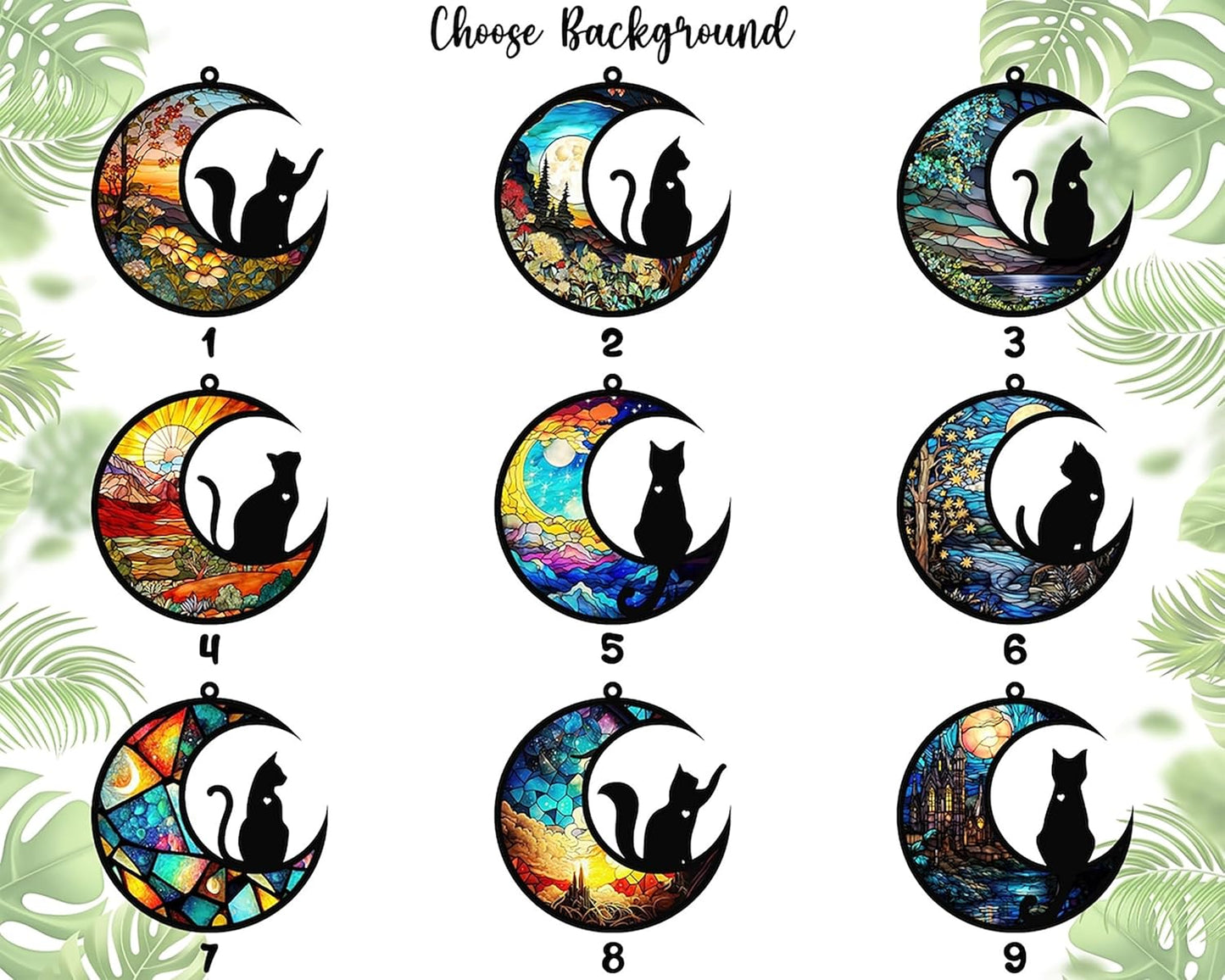 Cat Memorial Suncatcher, Personalized with Name Date Cats Breeds Suncatcher, Pet Loss Memorial Sympathy Gift, Stained Glass Light Catcher, Gifts for Pet Lovers, Christmas Ornament Window Hangings