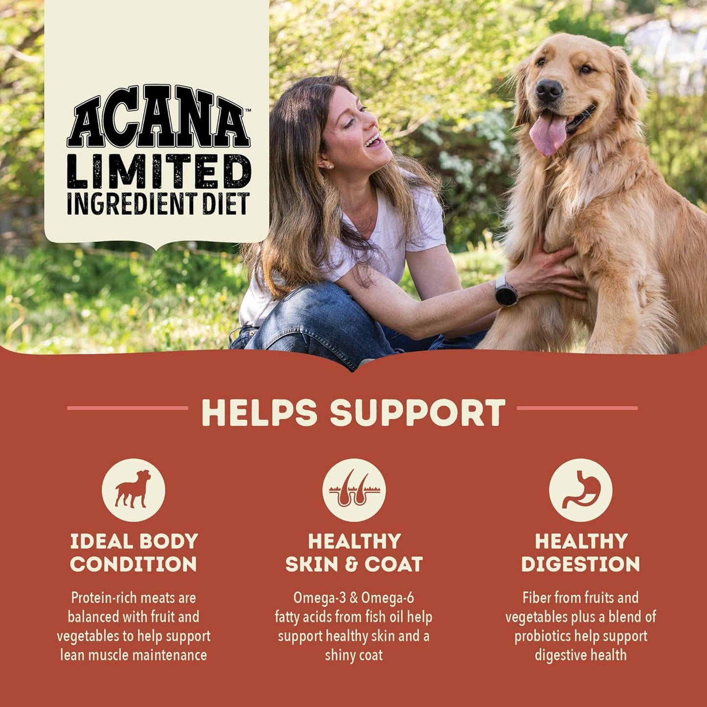 ACANA Singles Limited Ingredient Grain Free High Protein Dry Dog Food Beef & Pumpkin Recipe 22.5lb Bag