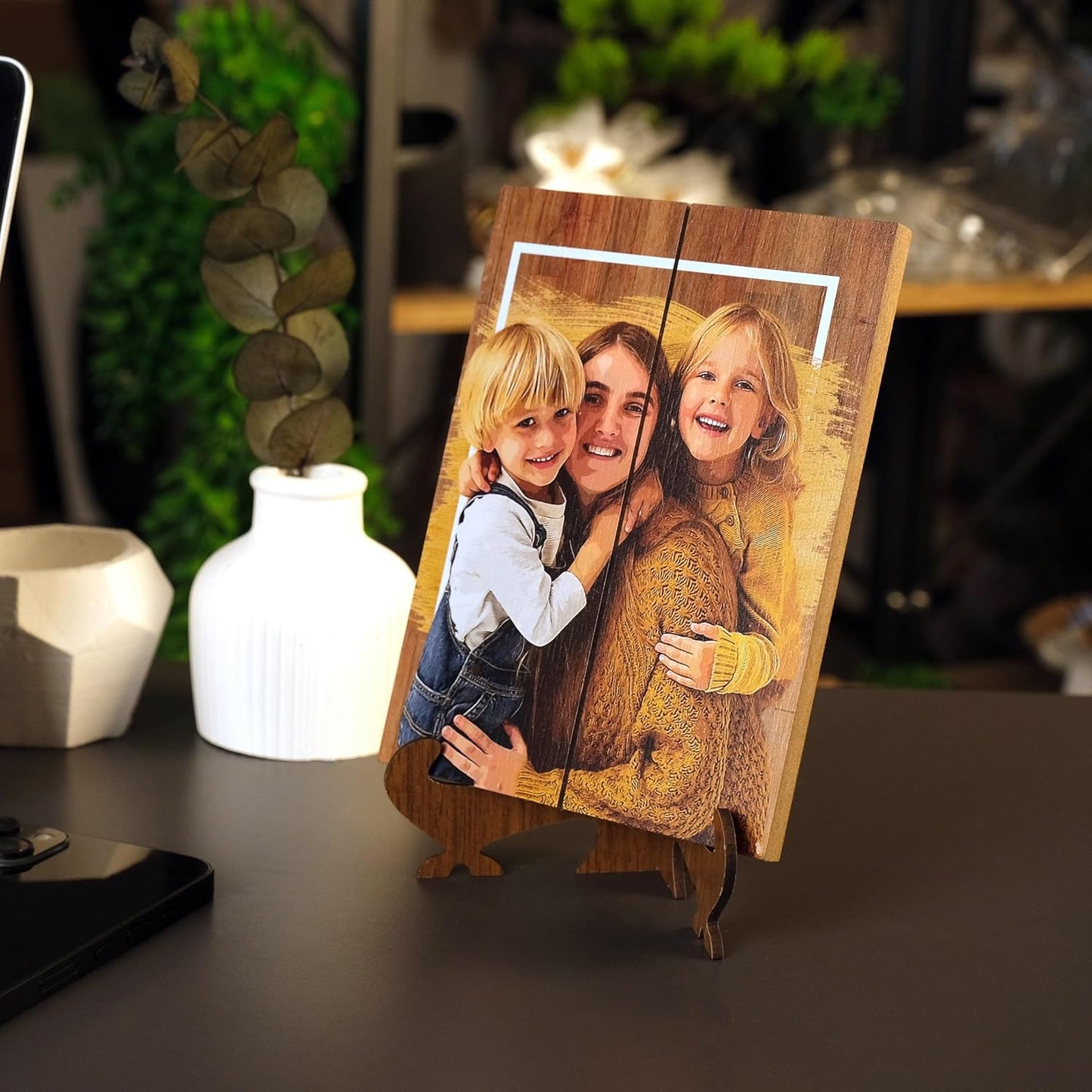 Custom Photo Printed on Wood, Personalized Wooden Picture for Wall Decor & Gifts, Rustic Home Decor, Wedding, Birthday, Valentine’s Day, Memorial, Your Photo on Wood