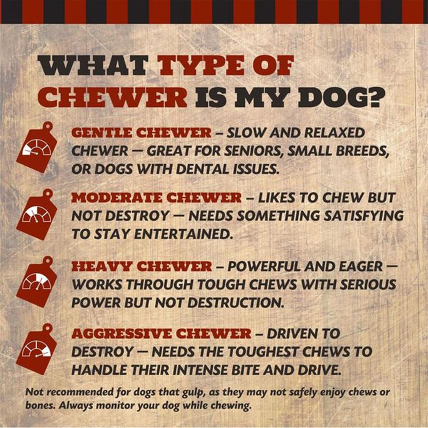 Beef Knuckle Dog Bones for Aggressive Chewers, Large and Medium Breed Dog Treat, Natural, Tough, Chew Toy, Made in The USA, 8 Count